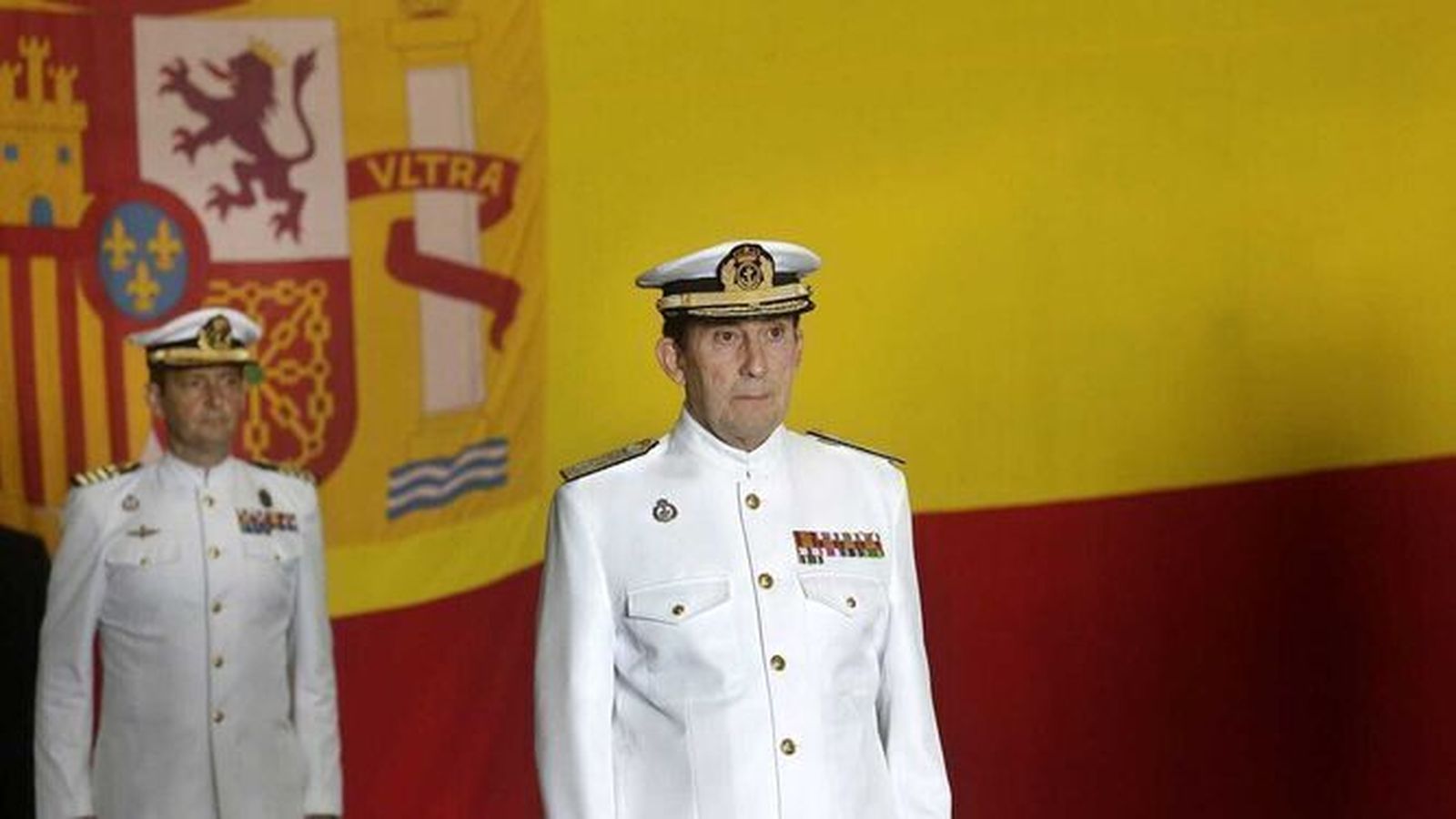 Antonio Martorell Lacave en su toma de posesión como Alflot en Rota.