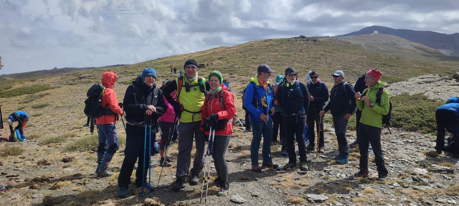 Algunos de los participantes en la marcha