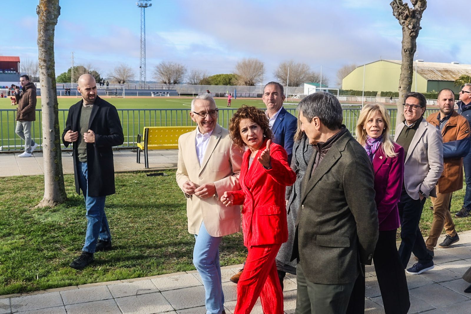Fotografías de la inauguración de las nuevas instalaciones del complejo deportivo municipal de Bonares