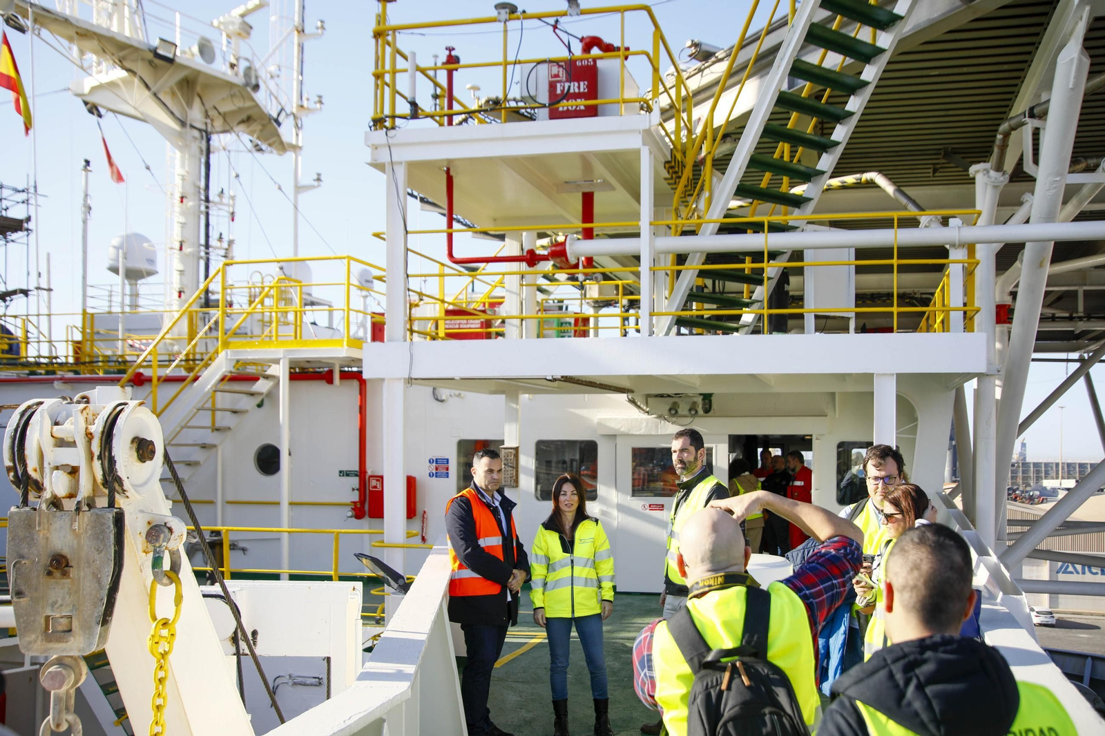 Las imágenes de la plataforma Saipem 3000 en el Puerto de Almería