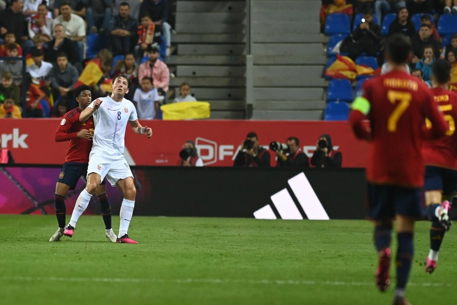 El España-Noruega de Málaga, en fotos