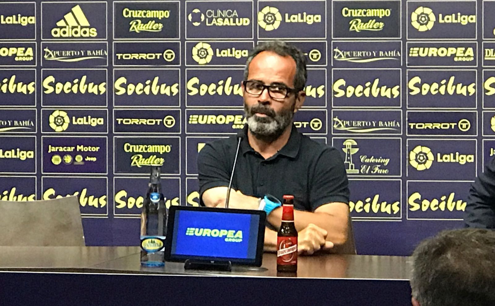 Álvaro Cervera, en sala de prensa.