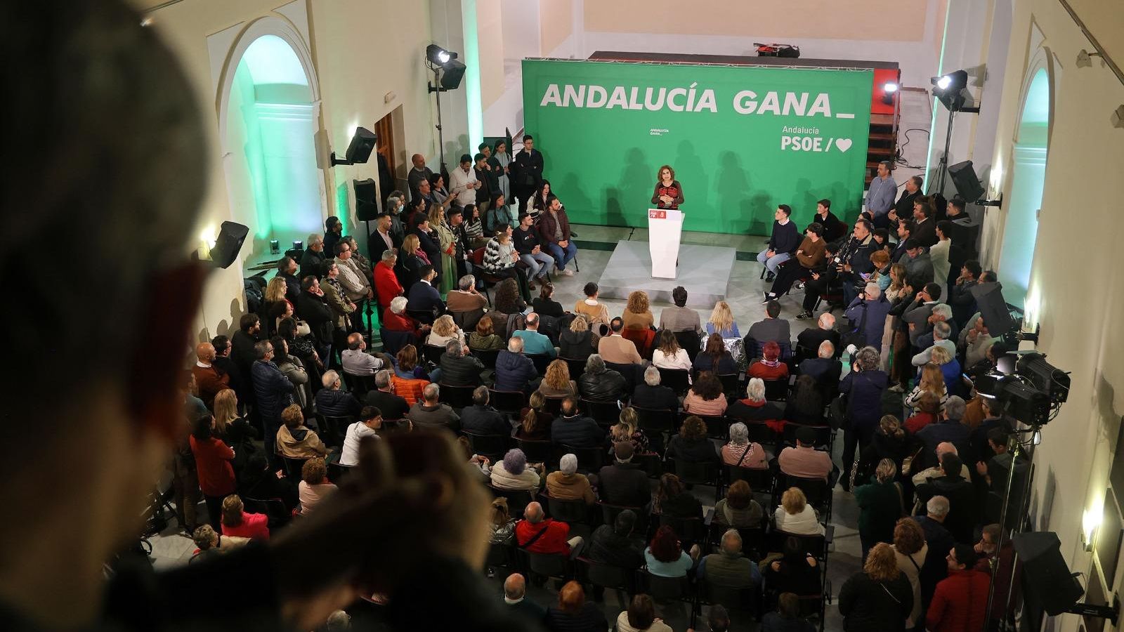 El Convento del Vado estaba a rebosar durante la intervención de María Jesús Montero.