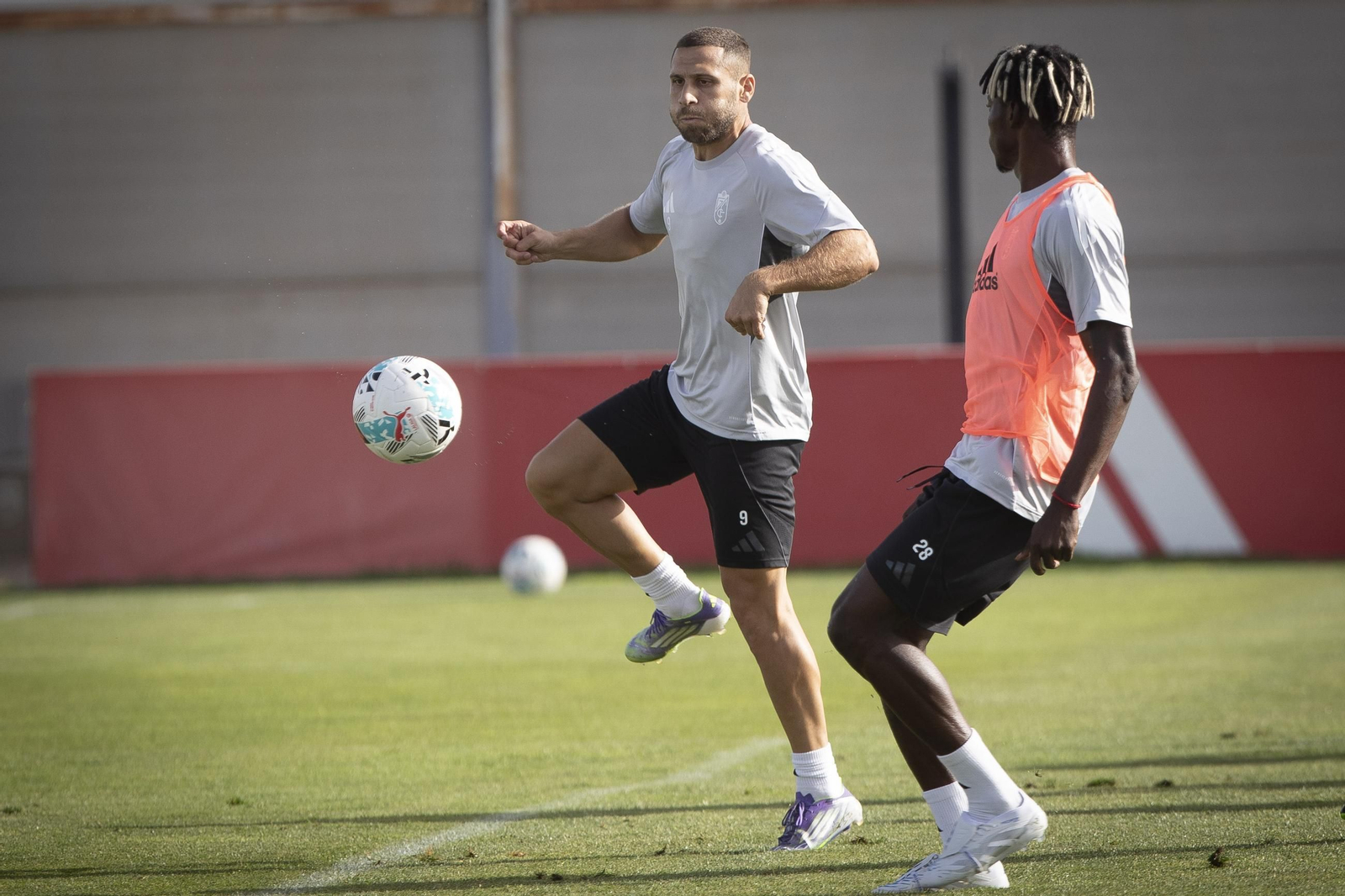 Weissman en un entrenamiento del Granada CF esta temporada