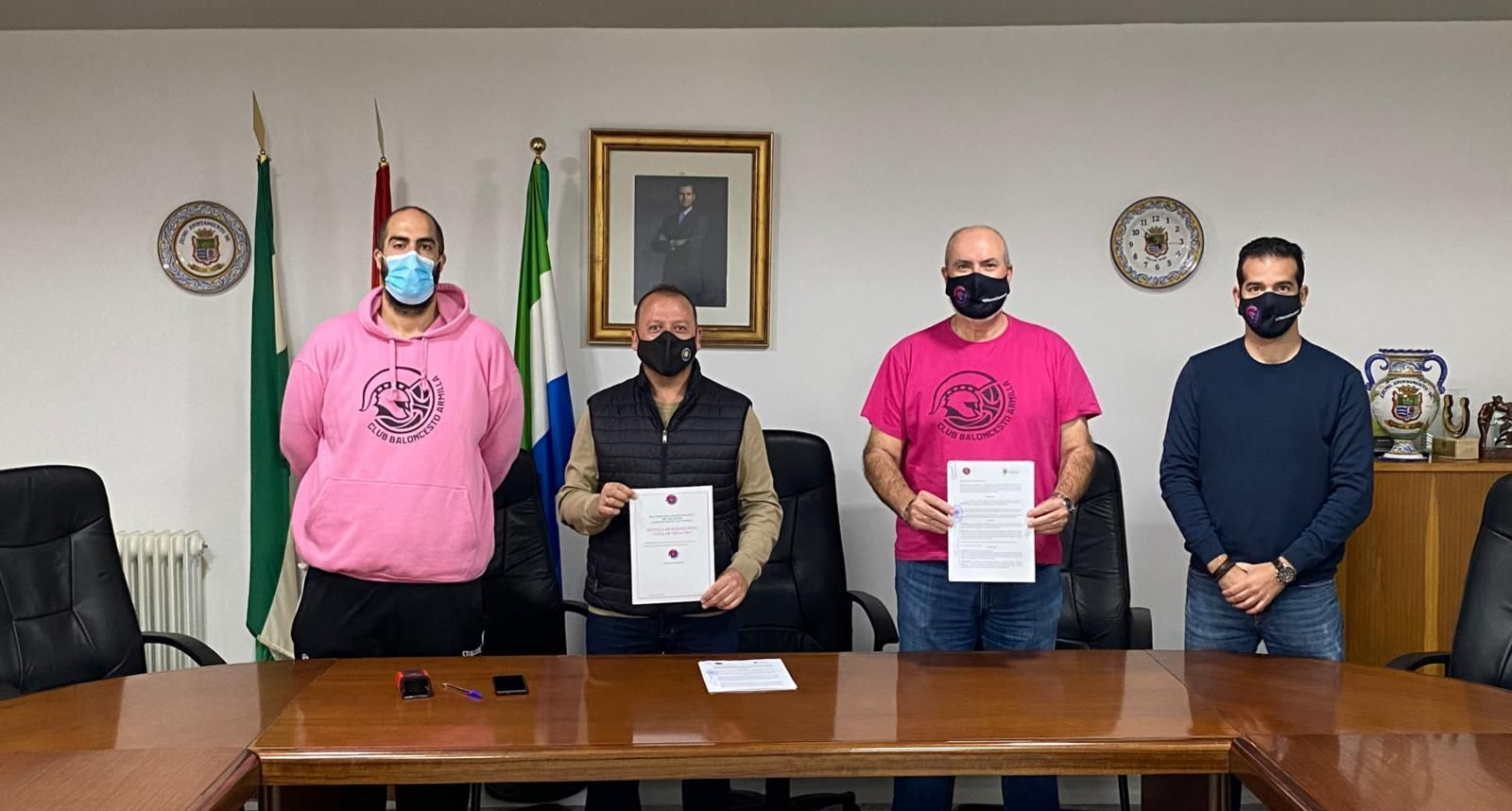 El Ayuntamiento de Cúllar Vega y el CB Armilla mantienen su colaboración.