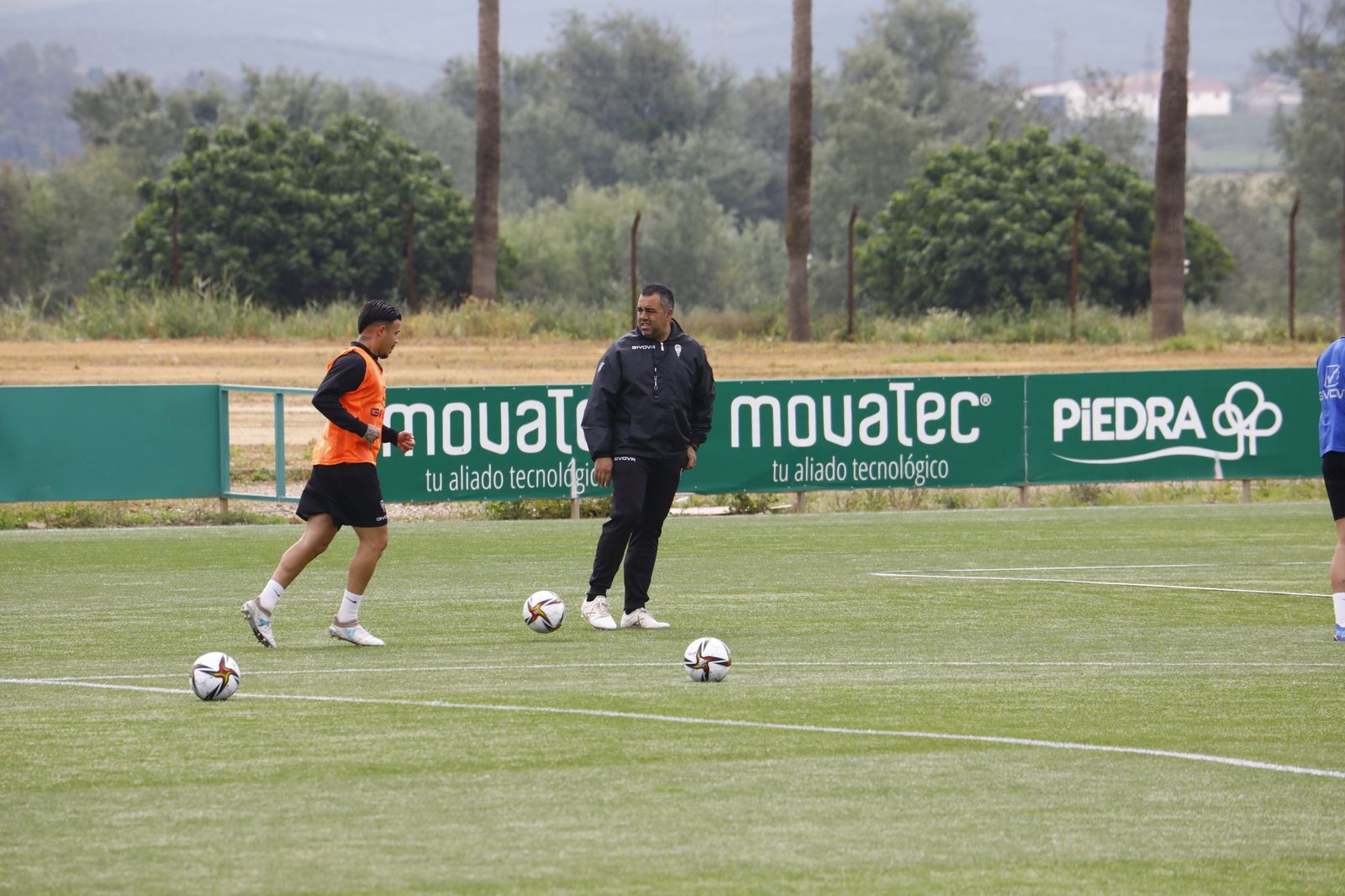 Germán Crespo durante uno de los entrenamientos de la semana.