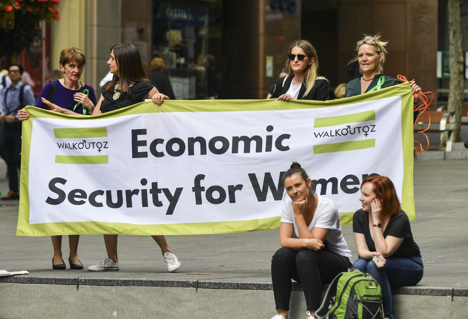 Manifestación en Sidney para acabar con la brecha salarial de género.