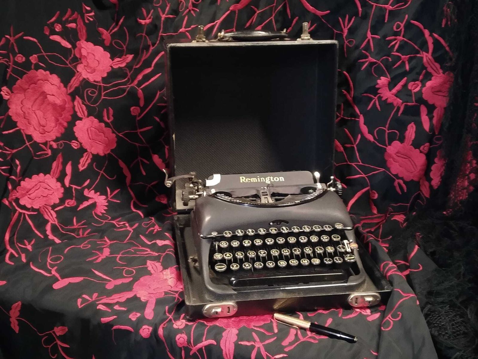 La maquina de escribir de Antonio Quintero que ha conservado la familia.