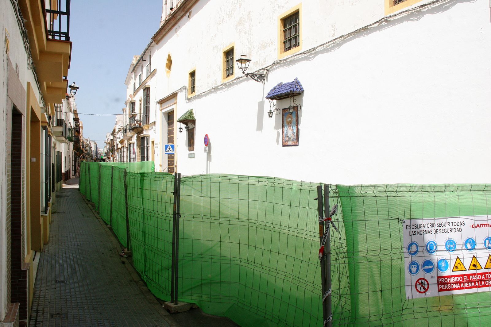 Una imagen de la parroquia de San Joaquín, que continúa cerrada.