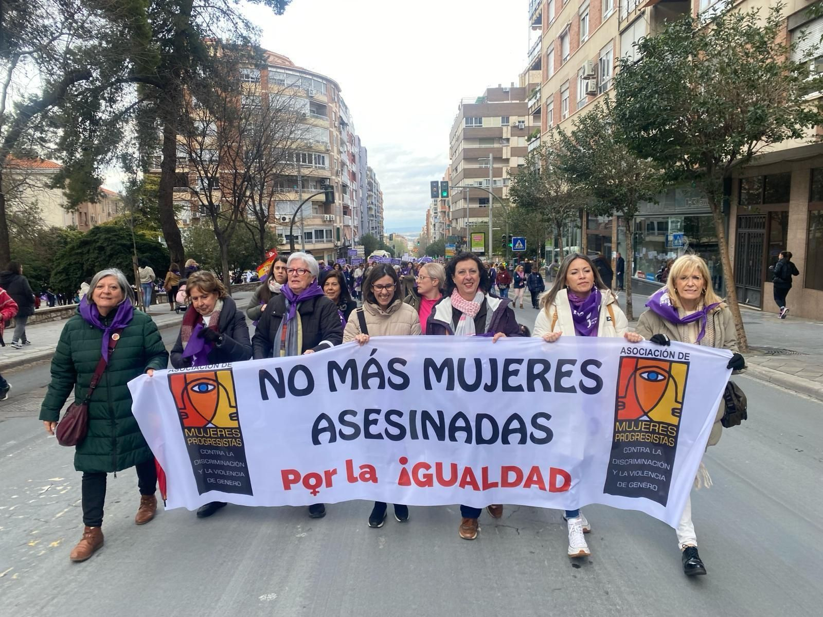 Manifestación del Día Internacional de la Mujer en Jaén.
