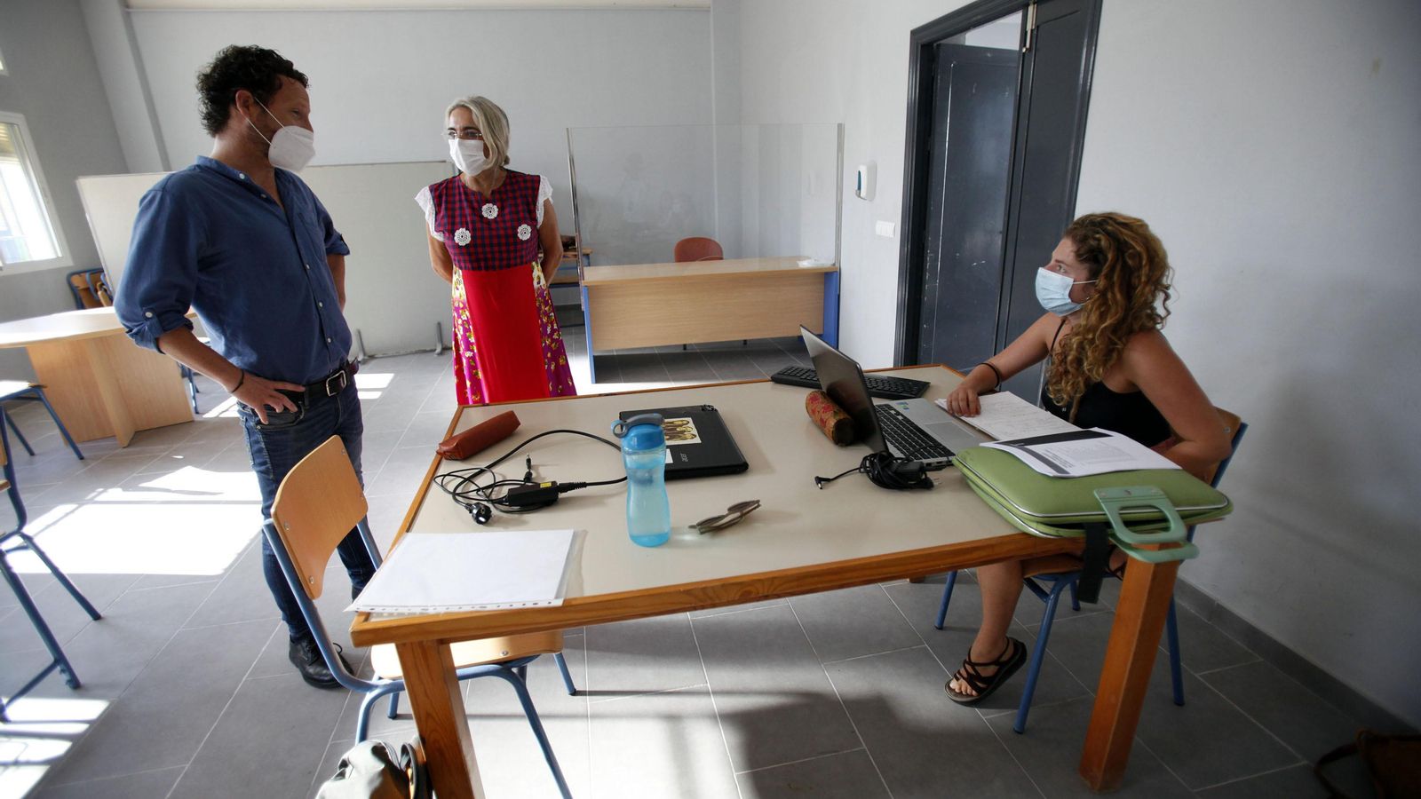 Un momento de la puesta en marcha de las nuevas instalaciones