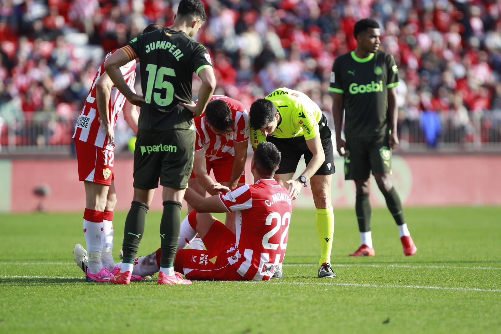 Las mejores imágenes del partido de fútbol U.D. Almería-Girona F.C.
