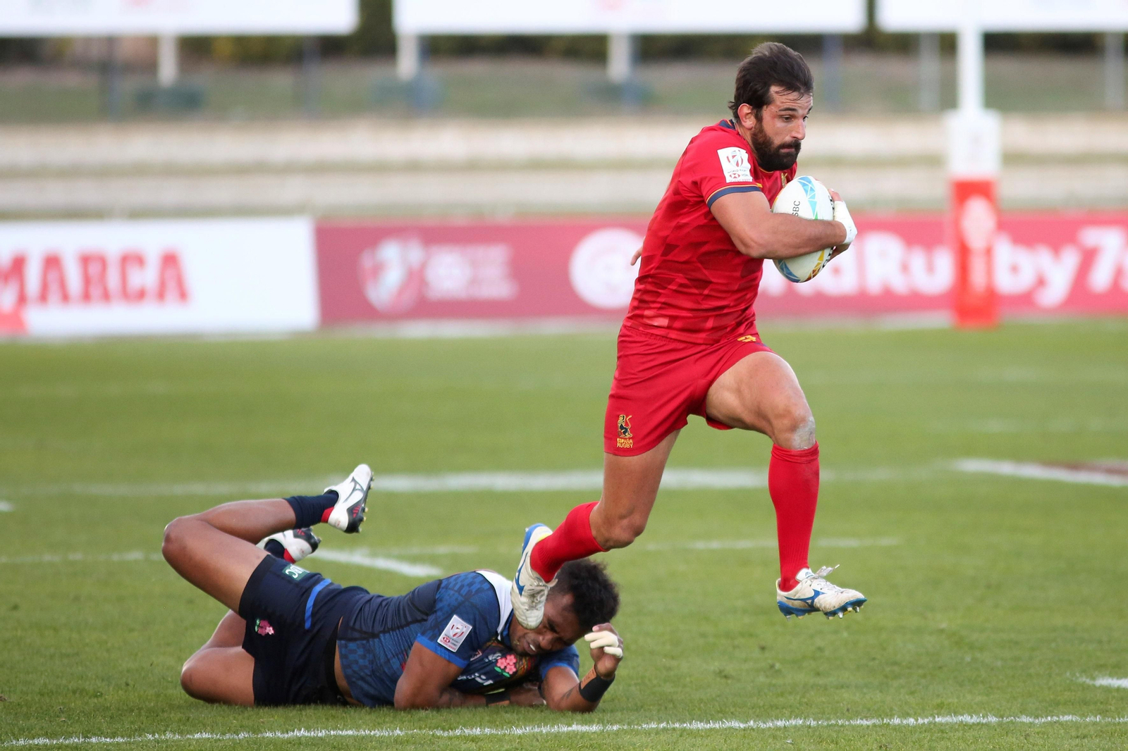 En fotos, la segunda jornada de las HSBC World Rugby Sevens Series en Málaga