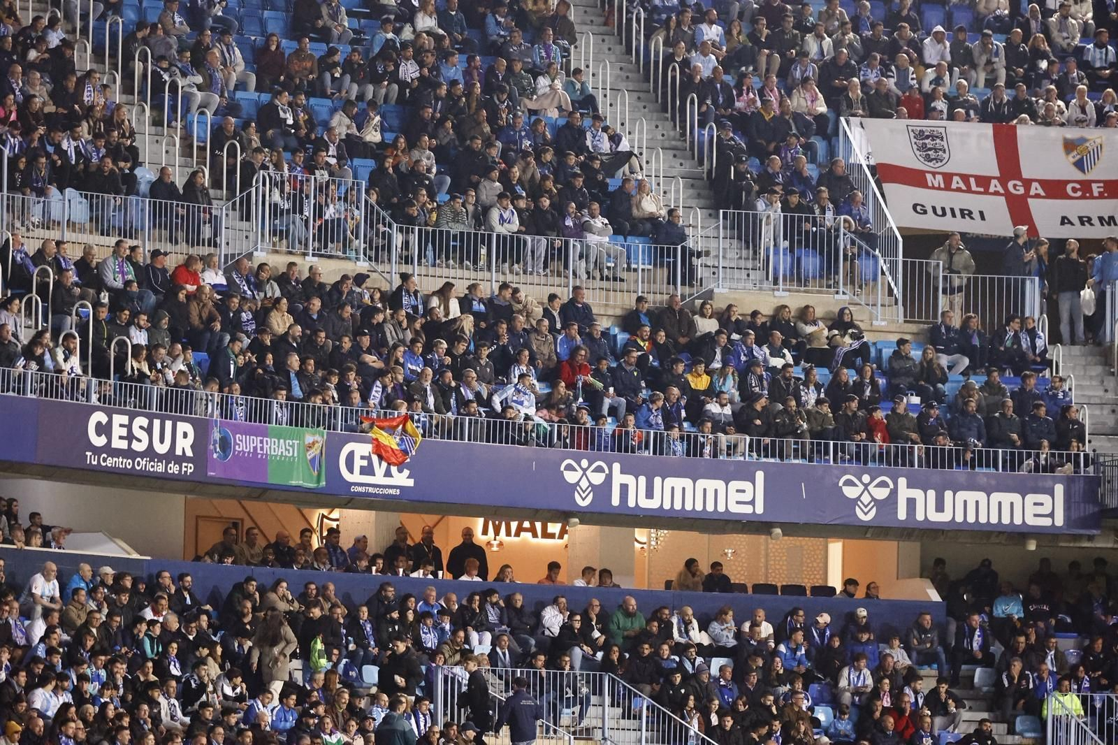 Búscate en las gradas de La Rosaleda en el Málaga CF-Mirandés