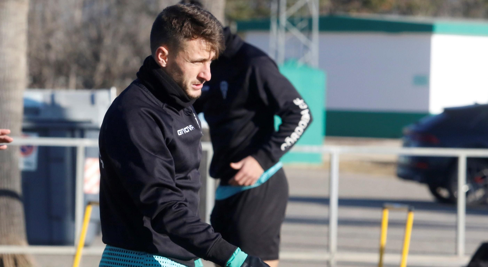Ekaitz Jiménez, ausente este viernes en el entrenamiento del Córdoba CF, en una imagen de archivo.