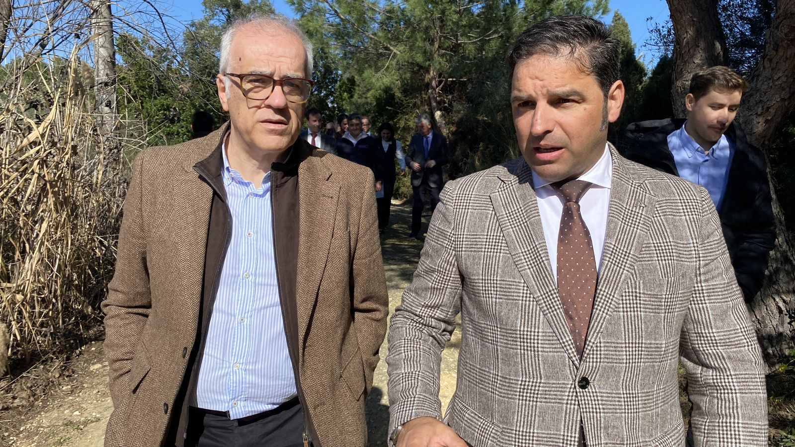 Fidel Astudillo (i), junto a Pedro Yórquez (d).