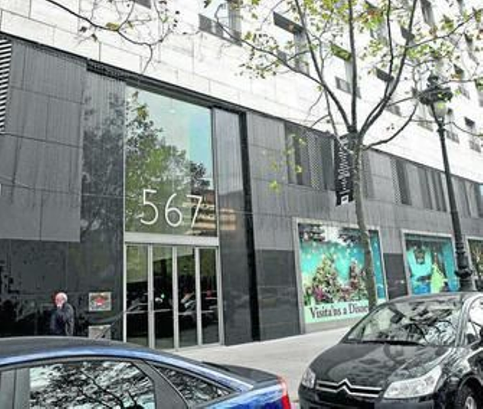 Fachada de la sede de la inmobiliaria Sacresa en Barcelona.