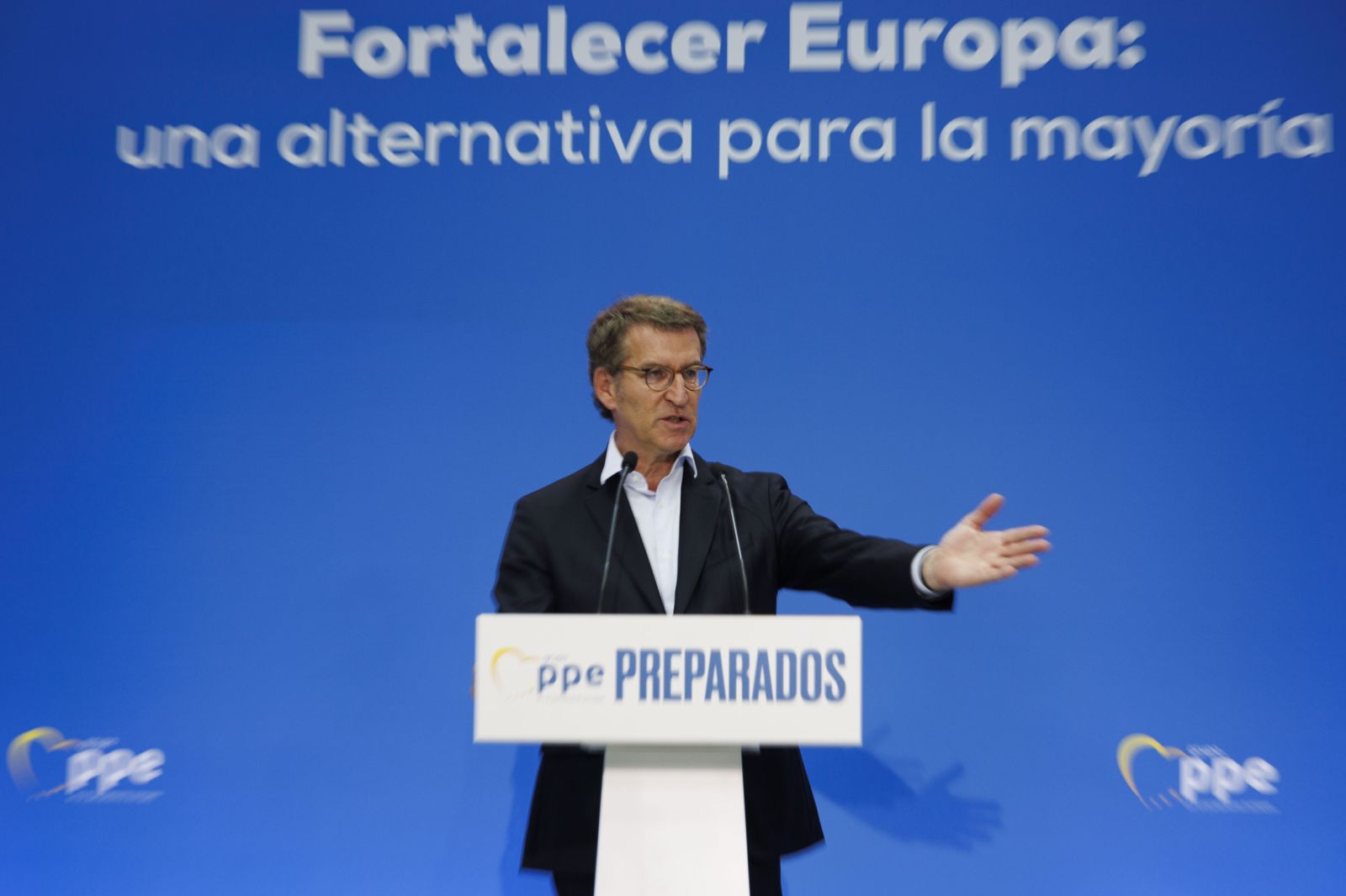 Feijóo, durante su intervención en los cursos de verano del PP