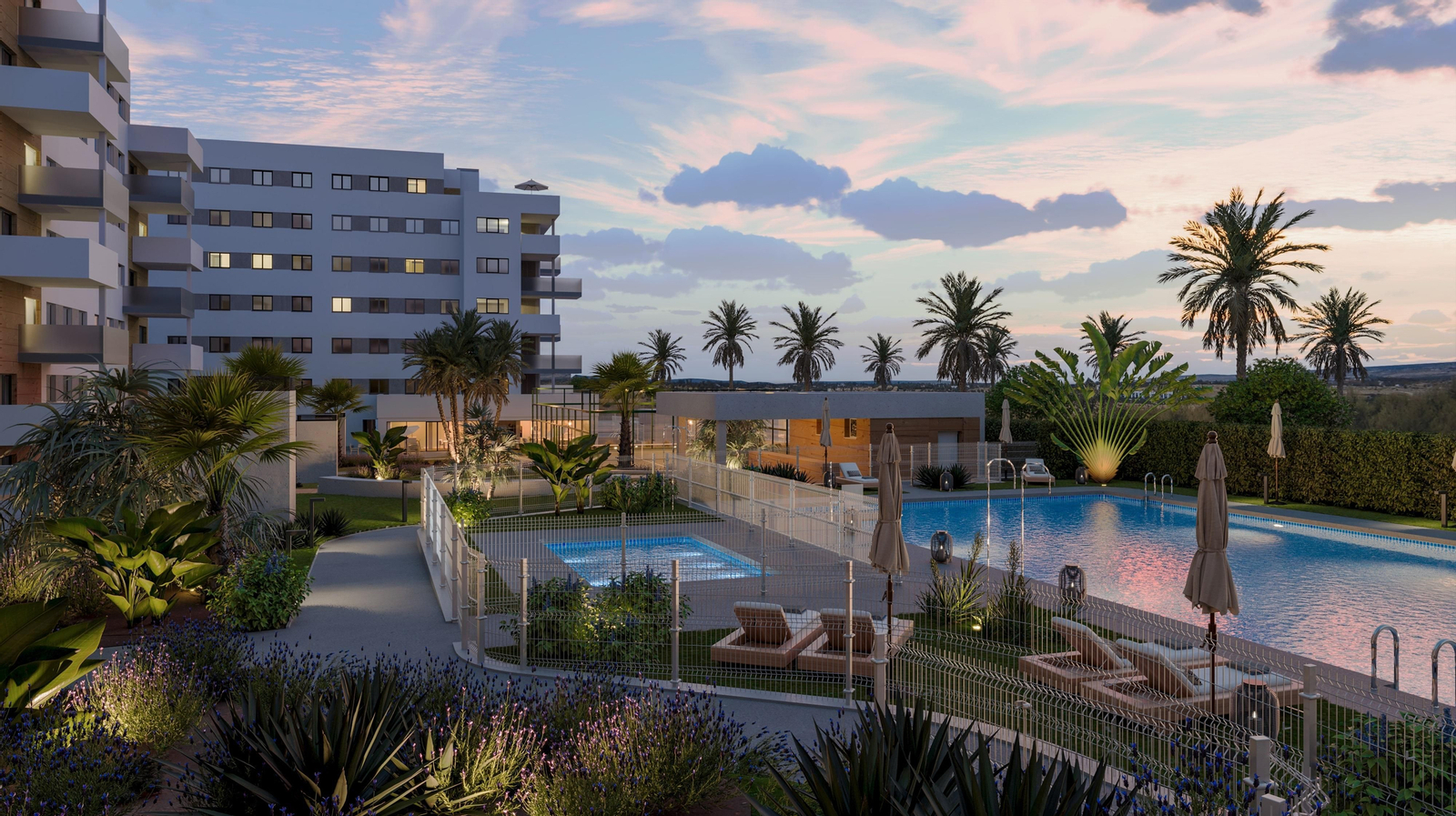 Exterior de las viviendas de Entrenúcleos