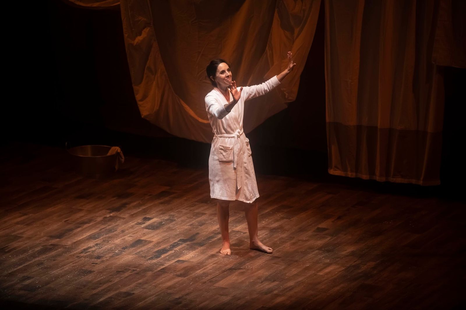 Irene Lázaro, en su interpretación de Maruja, sobre las tablas del Teatro Góngora.