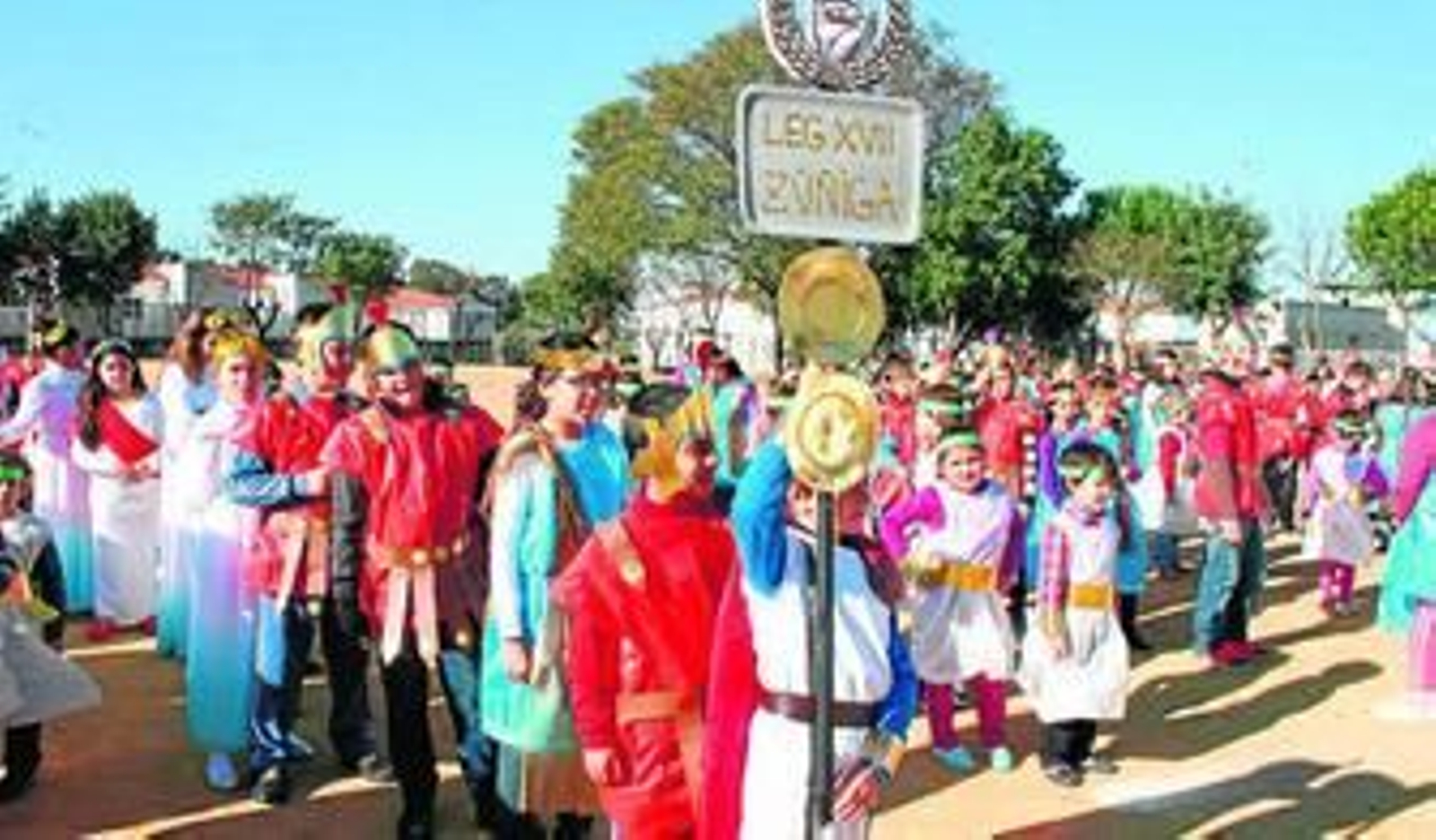 Los escolares recrean la Hispania romana