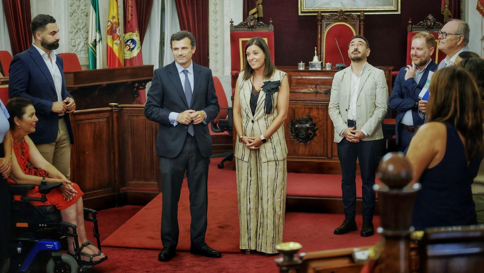 Imágenes de la visita de la alcaldesa de San Fernando a Cádiz