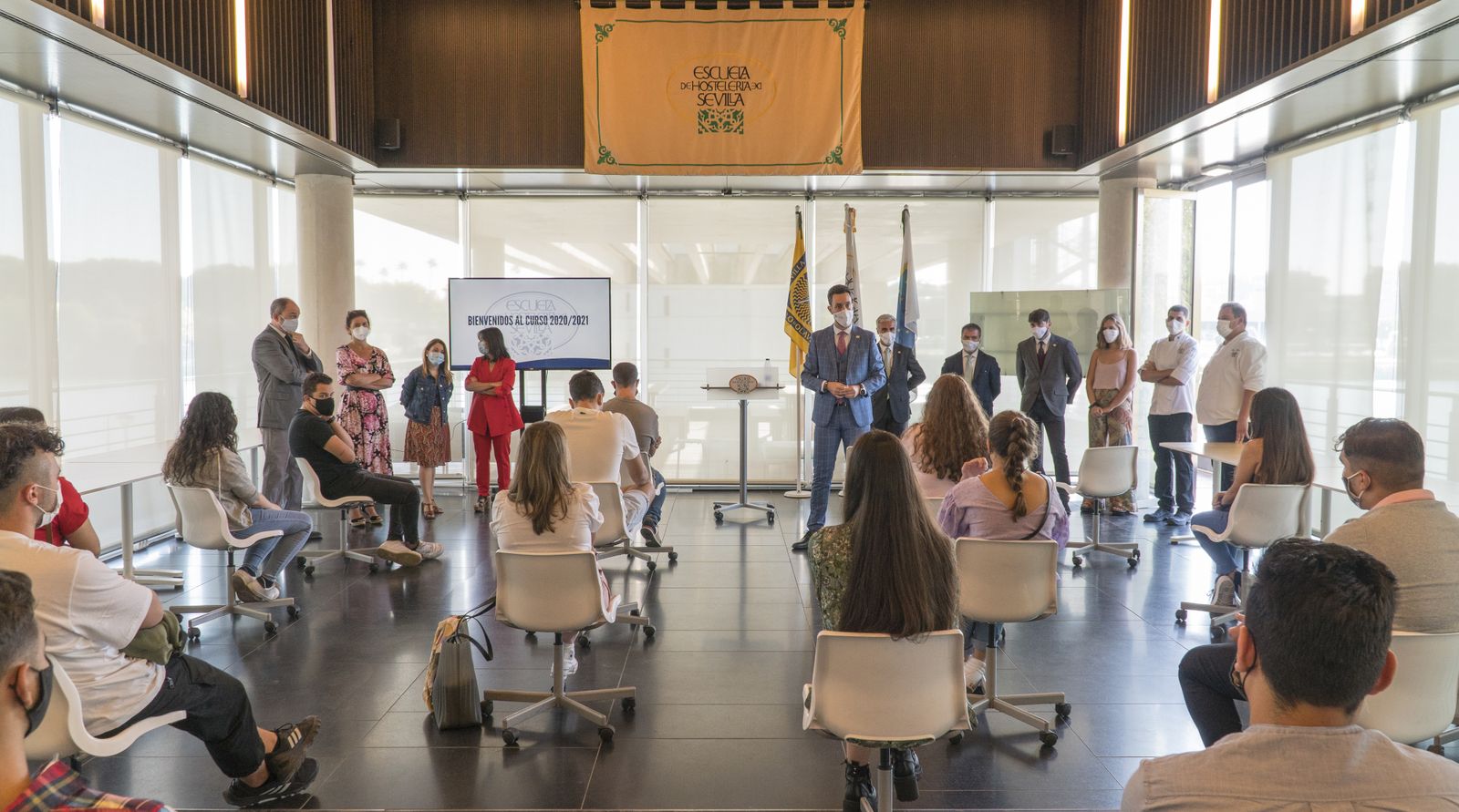 Presentación del curso en la Escuela Superior de Hostelería de Sevilla.