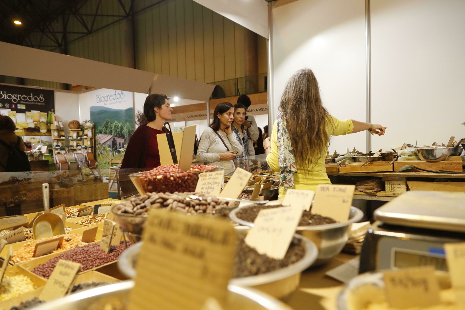 Stand de Legumbres en la Feria Ecológica en Fibes