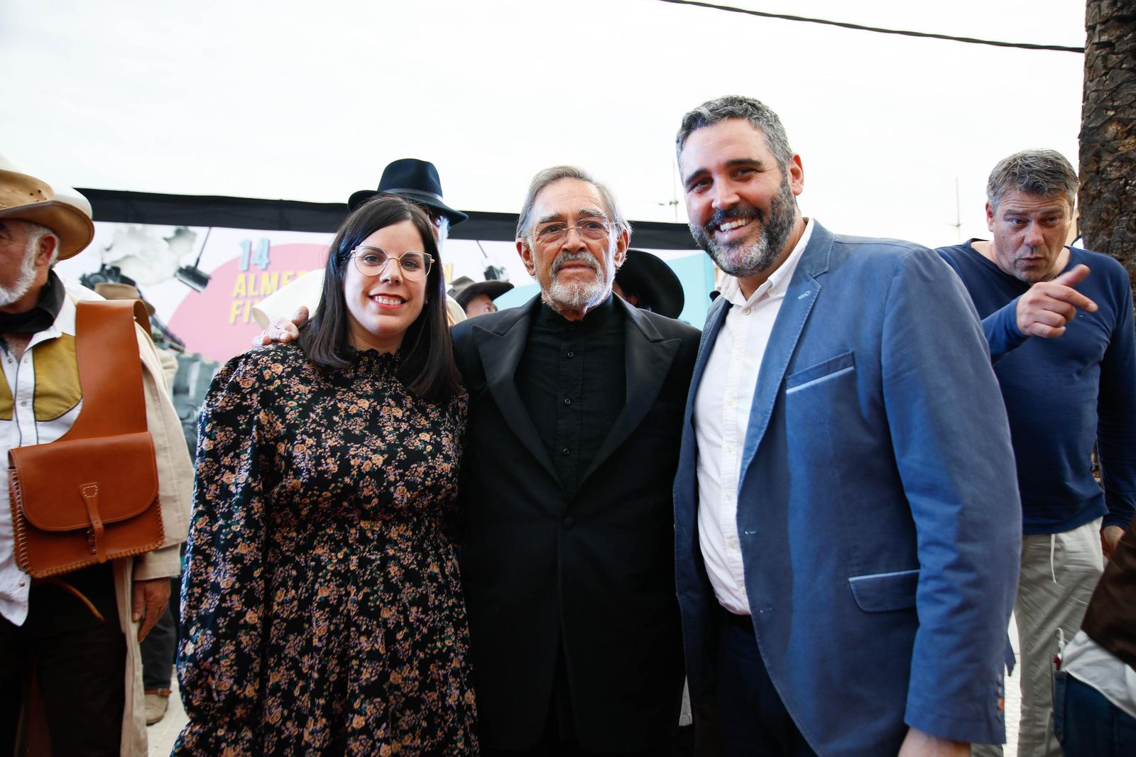 Descubrimiento de la silla del actor Fabio Testi en el Paseo de la Fama de Tabernas, en imágenes