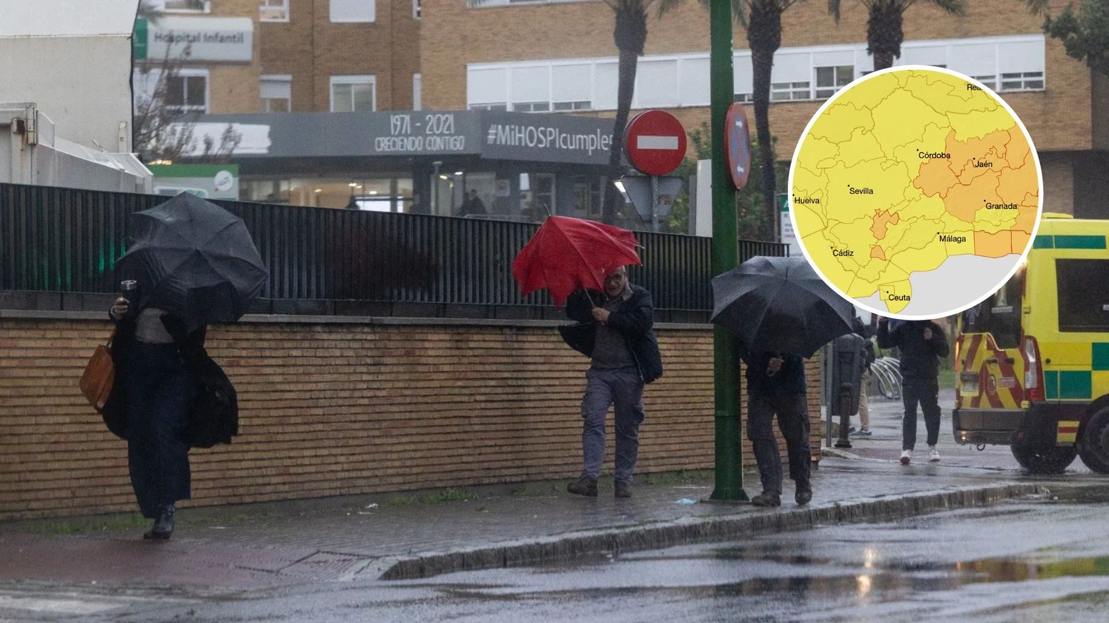 Avisos de la Aemet para estos días en Andalucía