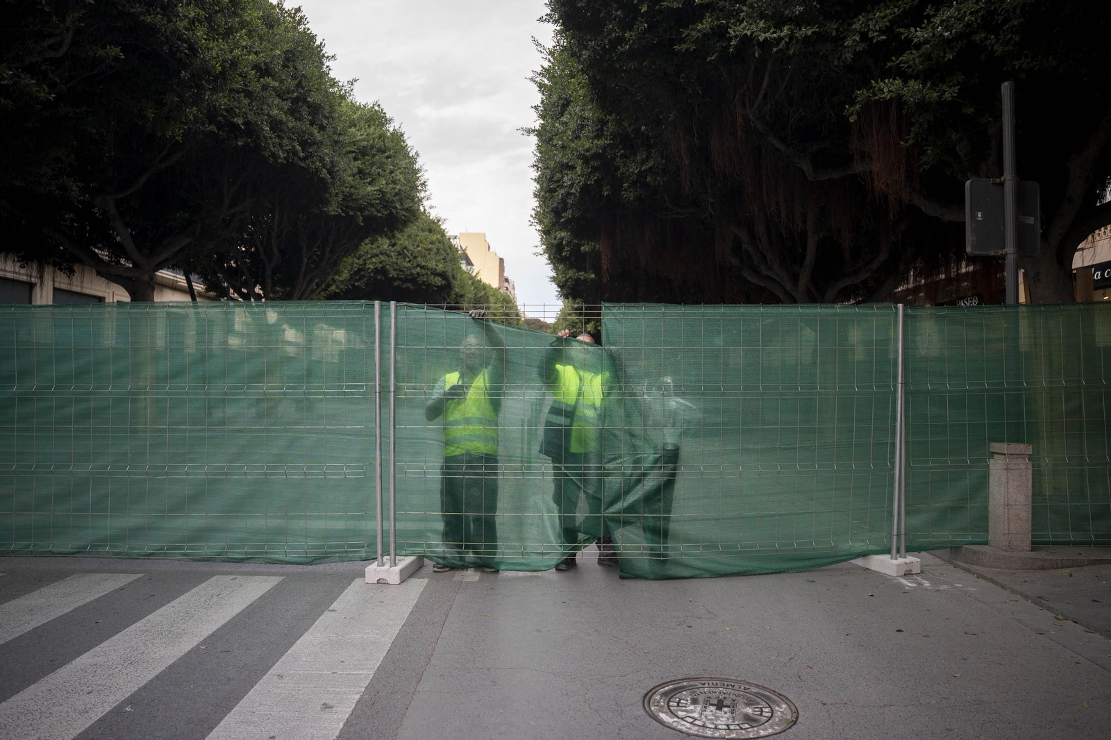 Las imágenes de las obras del paseo de Almería