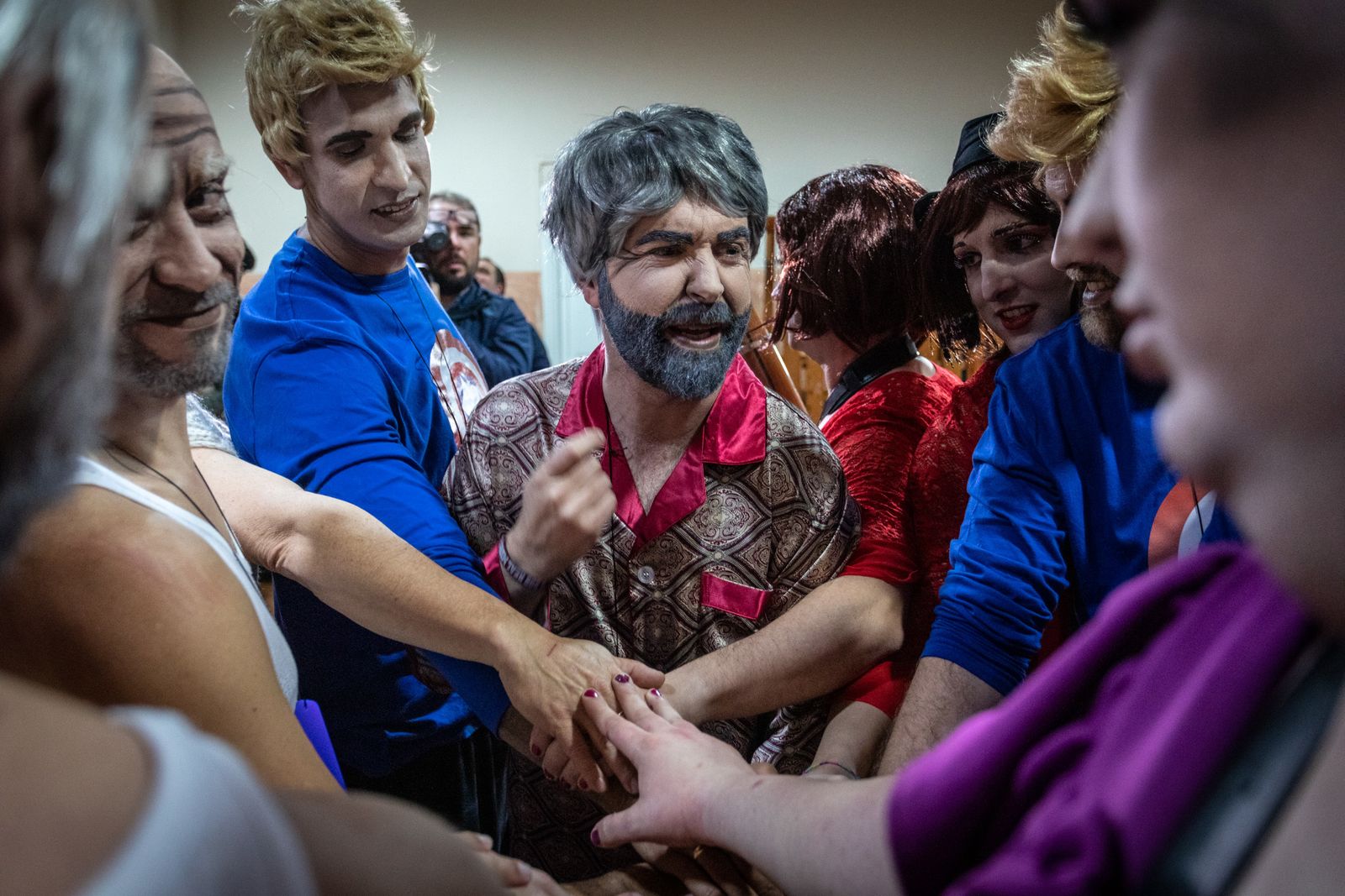 Ambiente en la trasera del Falla durante sexta función clasificatoria del COAC 2019