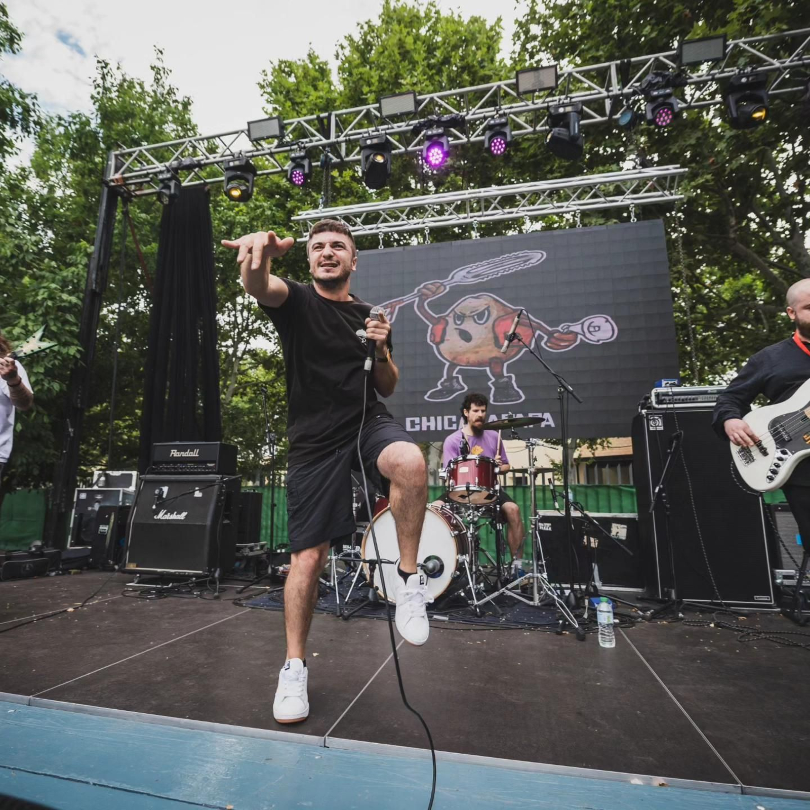 Concierto de Chicalapapa, uno de los grupos del Festival Candón Rock.