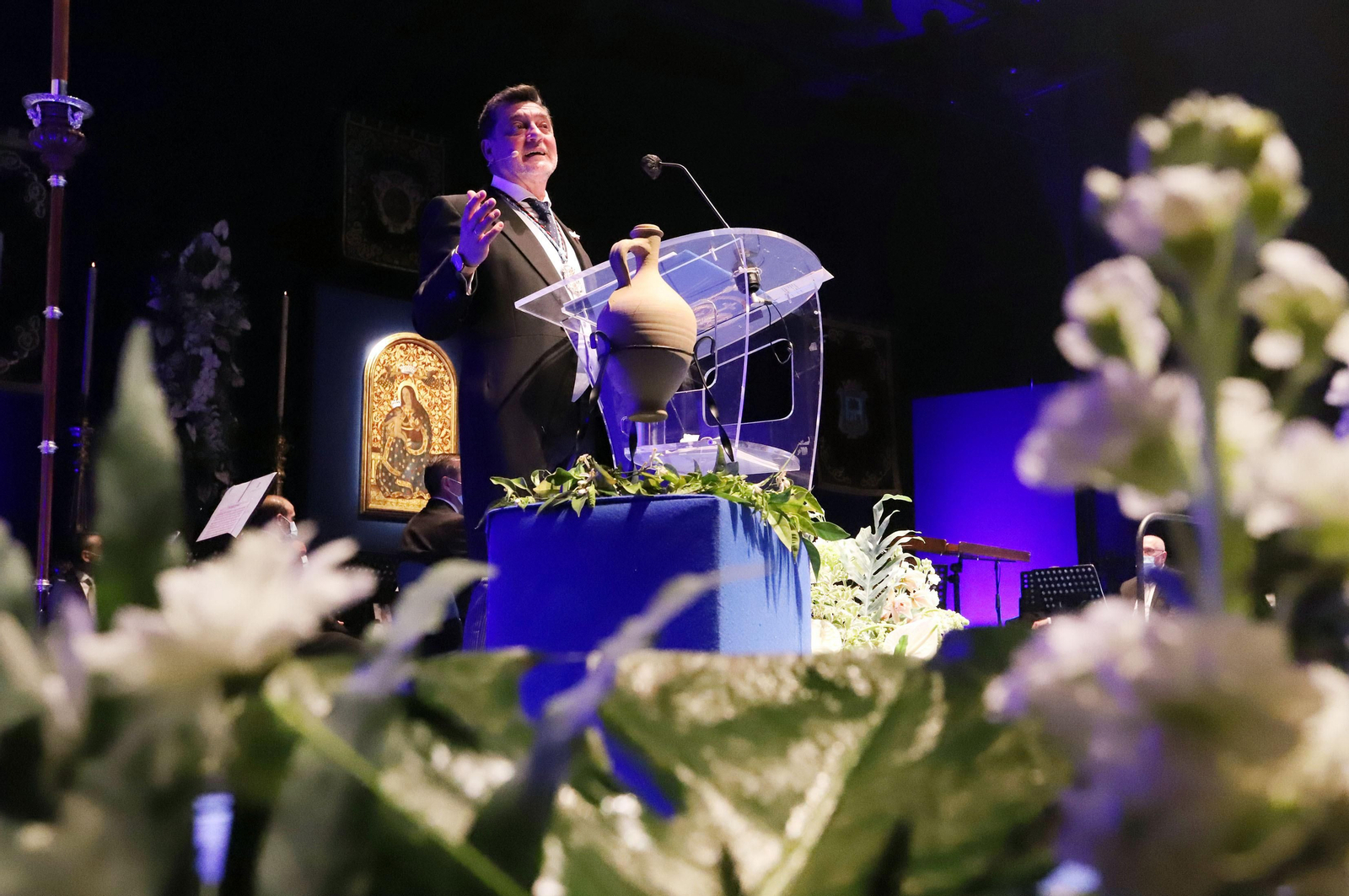 Imágenes del Pregón de la Semana Santa de Huelva 2021 de Eduardo Sugrañes