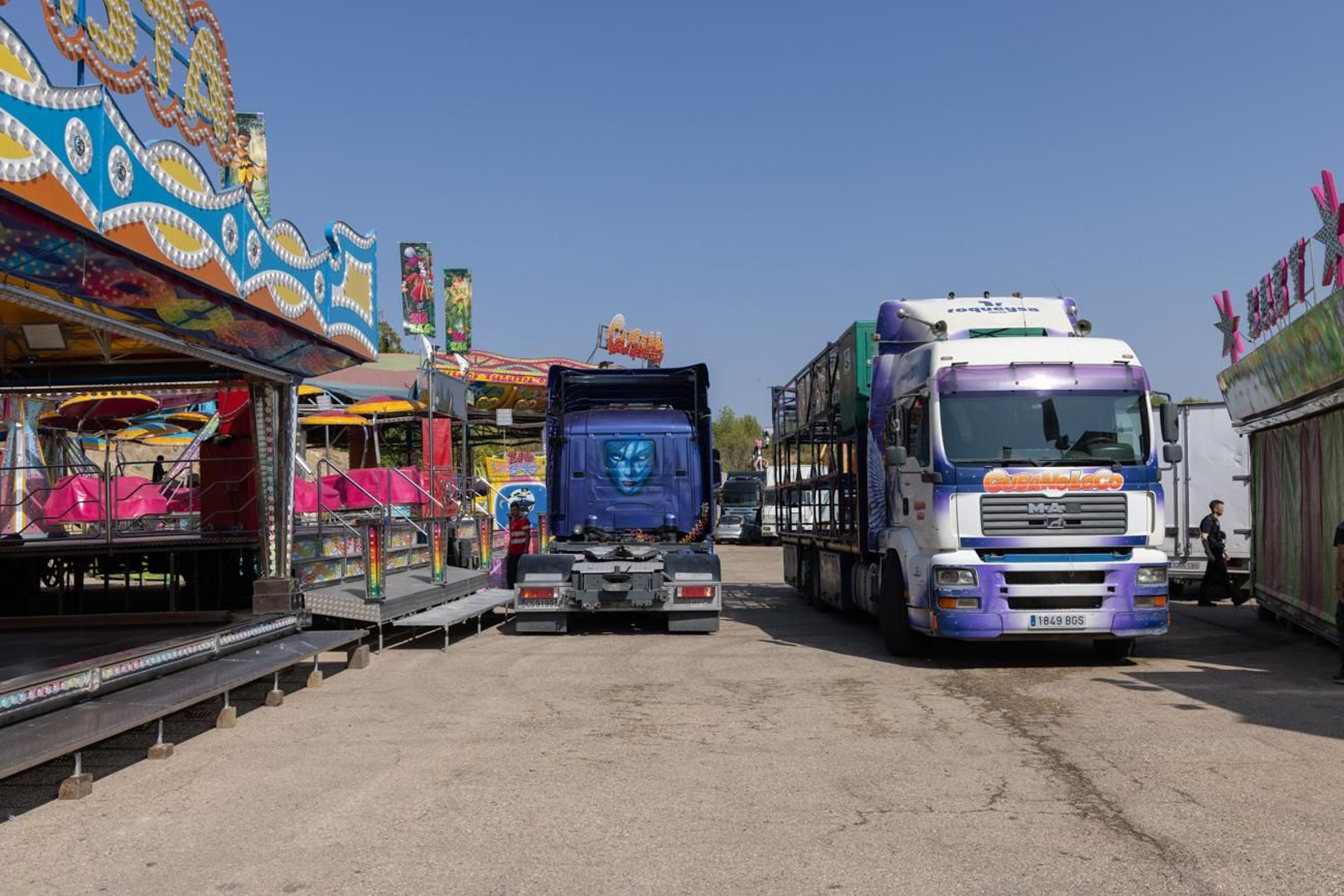 Así avanza el montaje de la feria de San Lucas