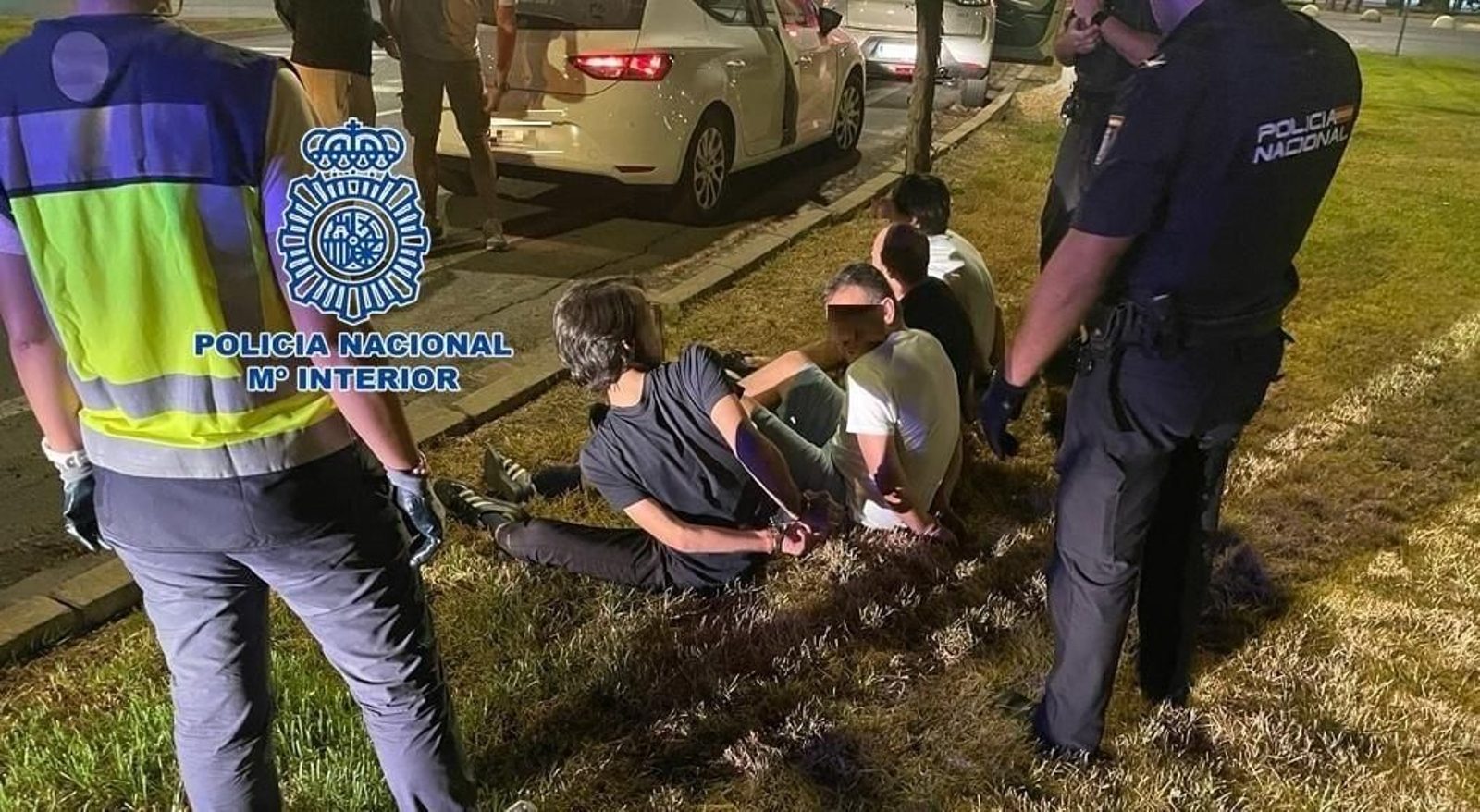 Cuatro de los múltiples georgianos detenidos el pasado verano en Sevilla.