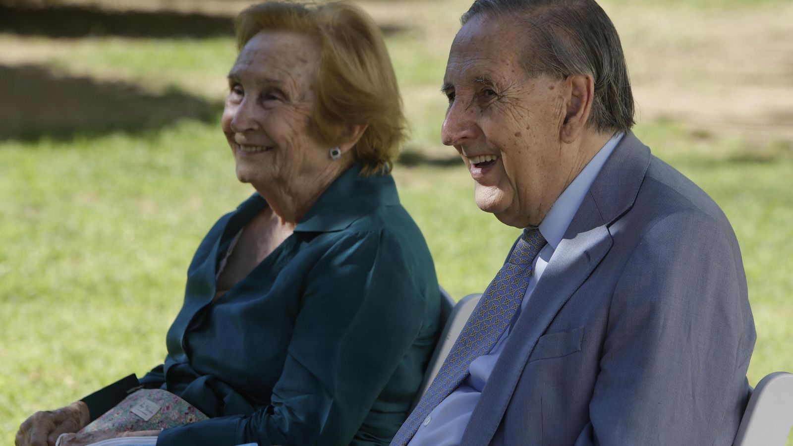 Don Jaime con su mujer, Asunción Cascajo.