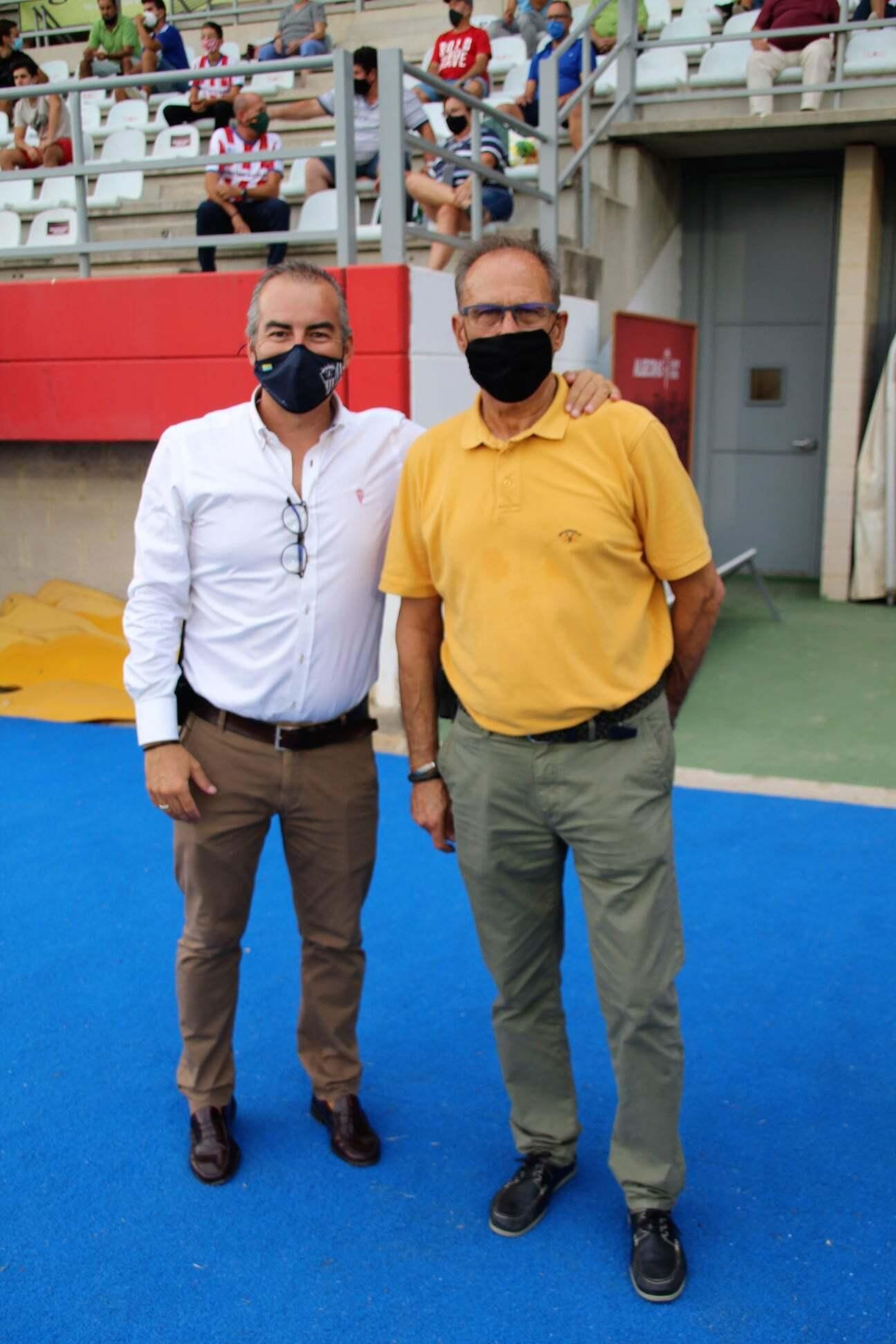 Rafael Cortés (d), junto a Crespo Sánchez, en el Nuevo Mirador.