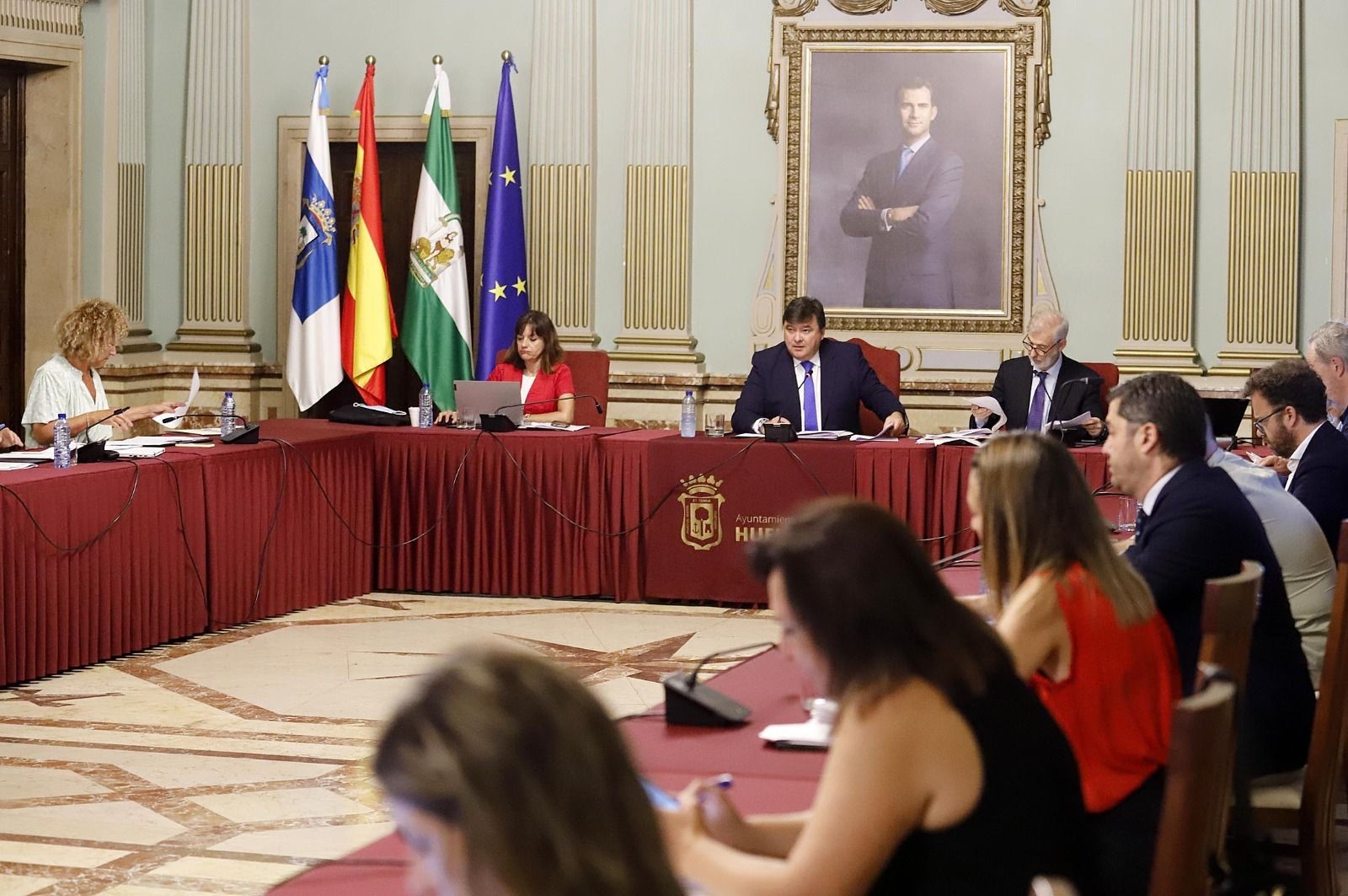 El alcalde durante la sesión plenaria.