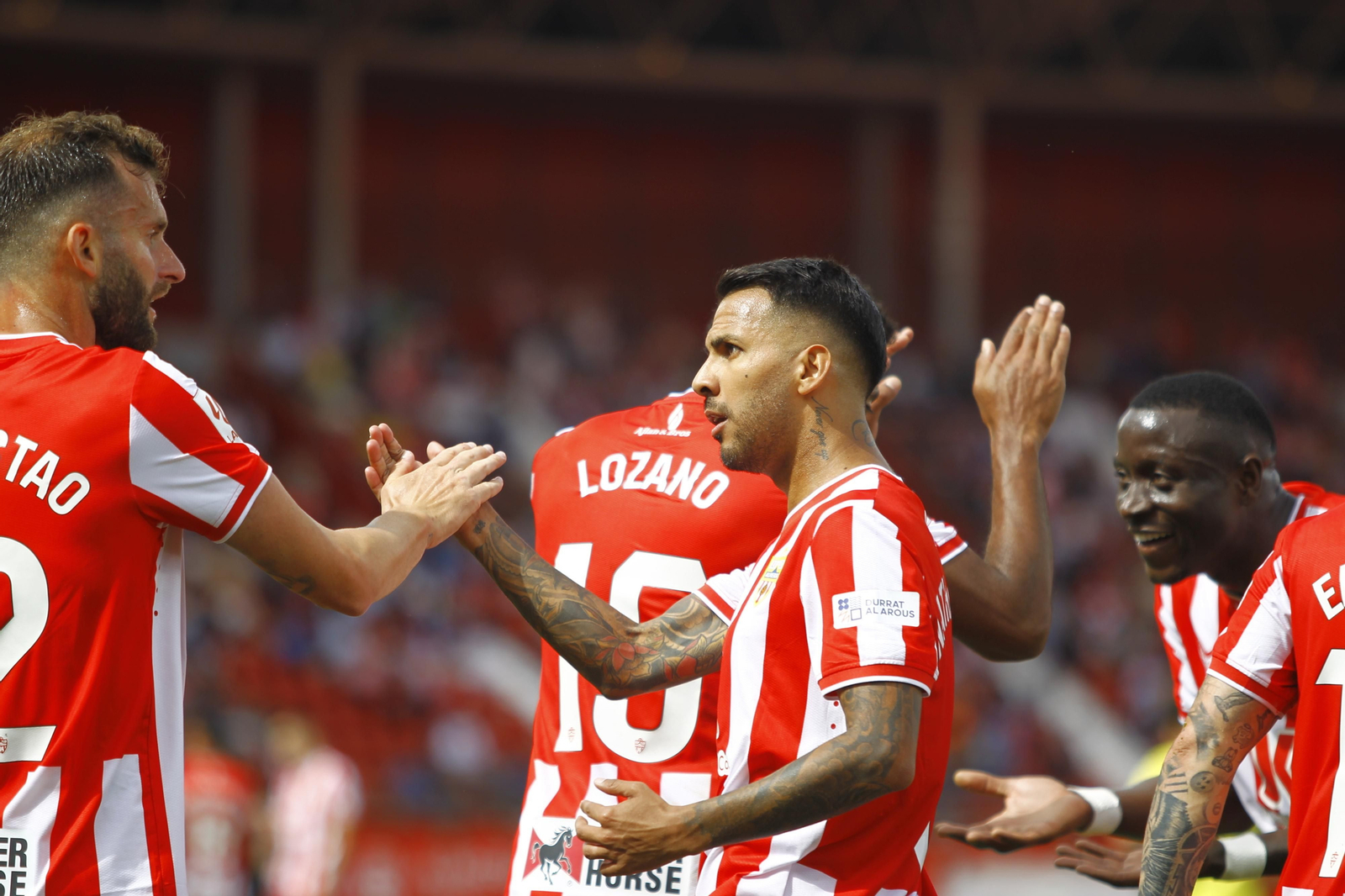 Las mejores imágenes del partido de fútbol U.D. Almería-Villarreal C.F.