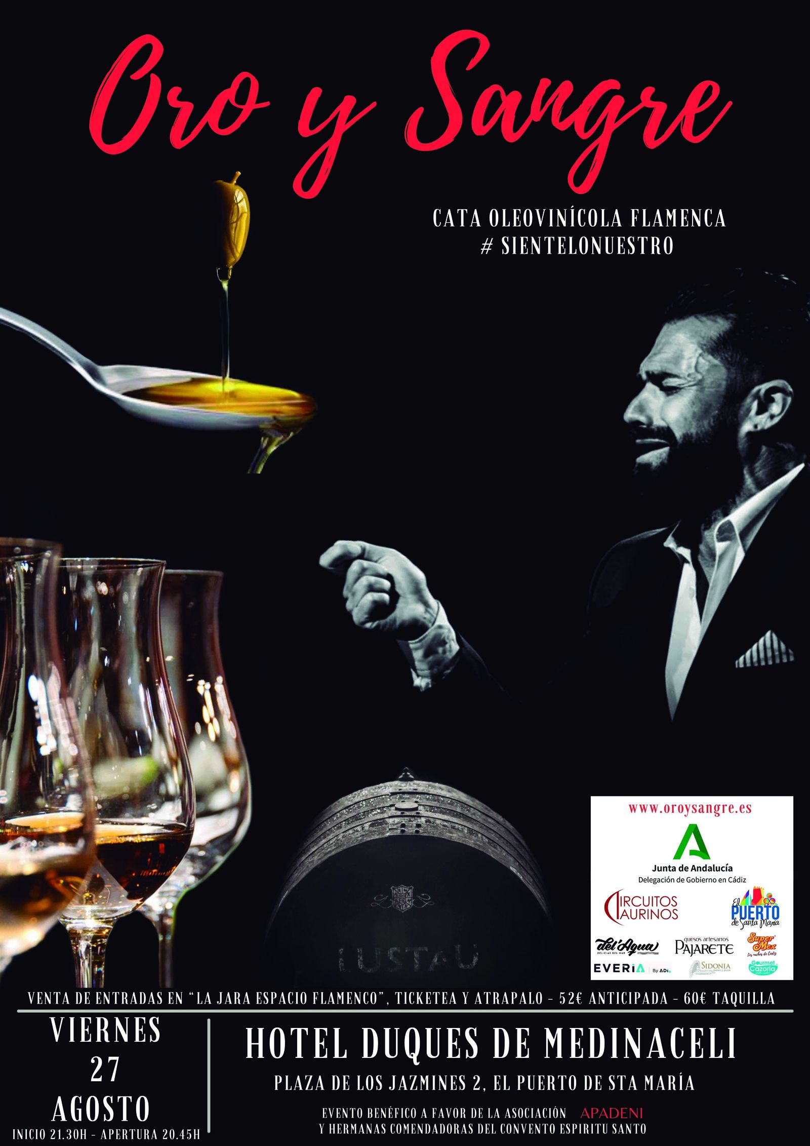 El espectáculo ‘Oro y Sangre’ se celebrará en los jardines del hotel Duques de Medinaceli.