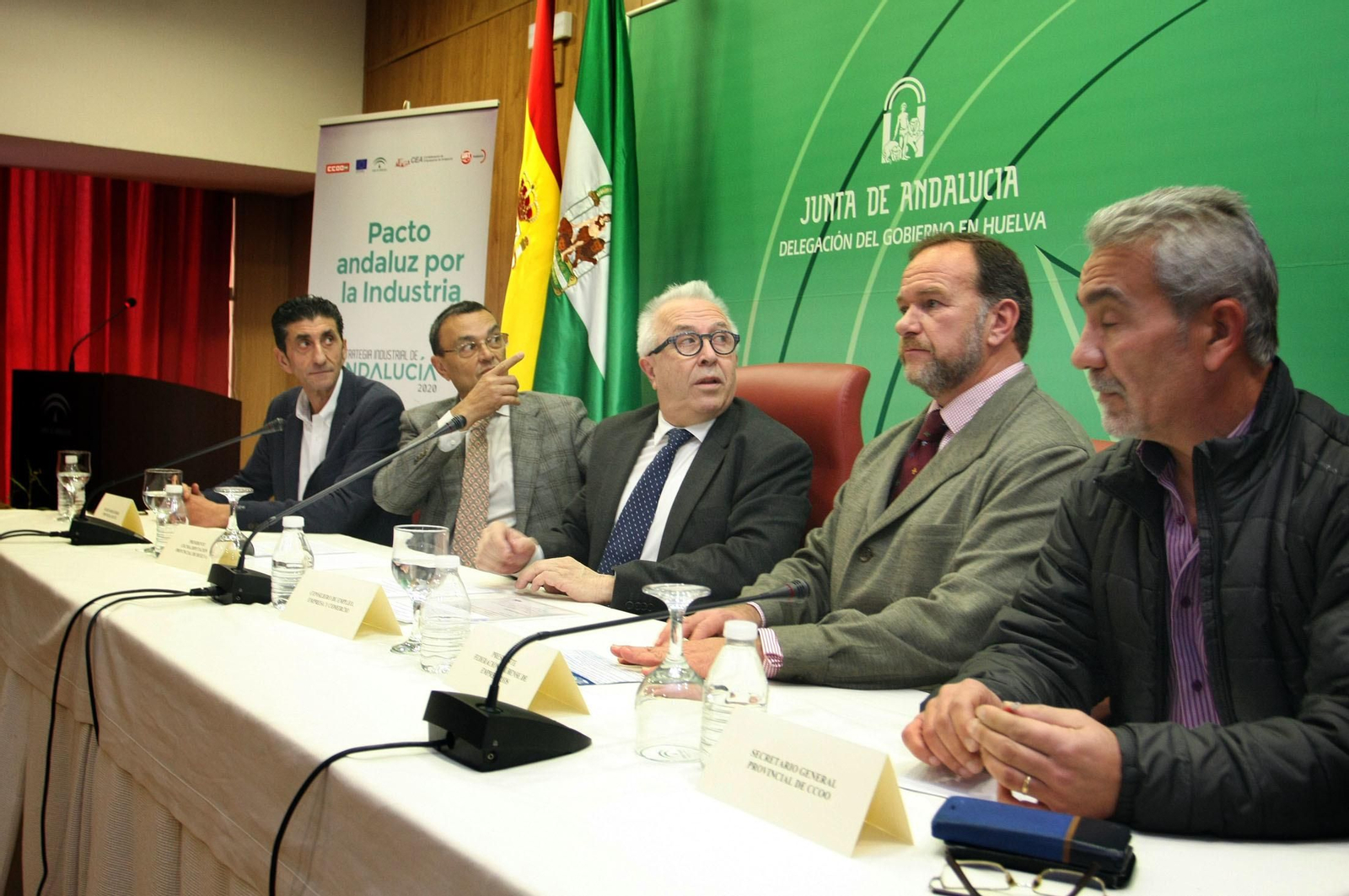 Presentación del Pacto Andaluz por la Industria en la delegación de la Junta en Huelva