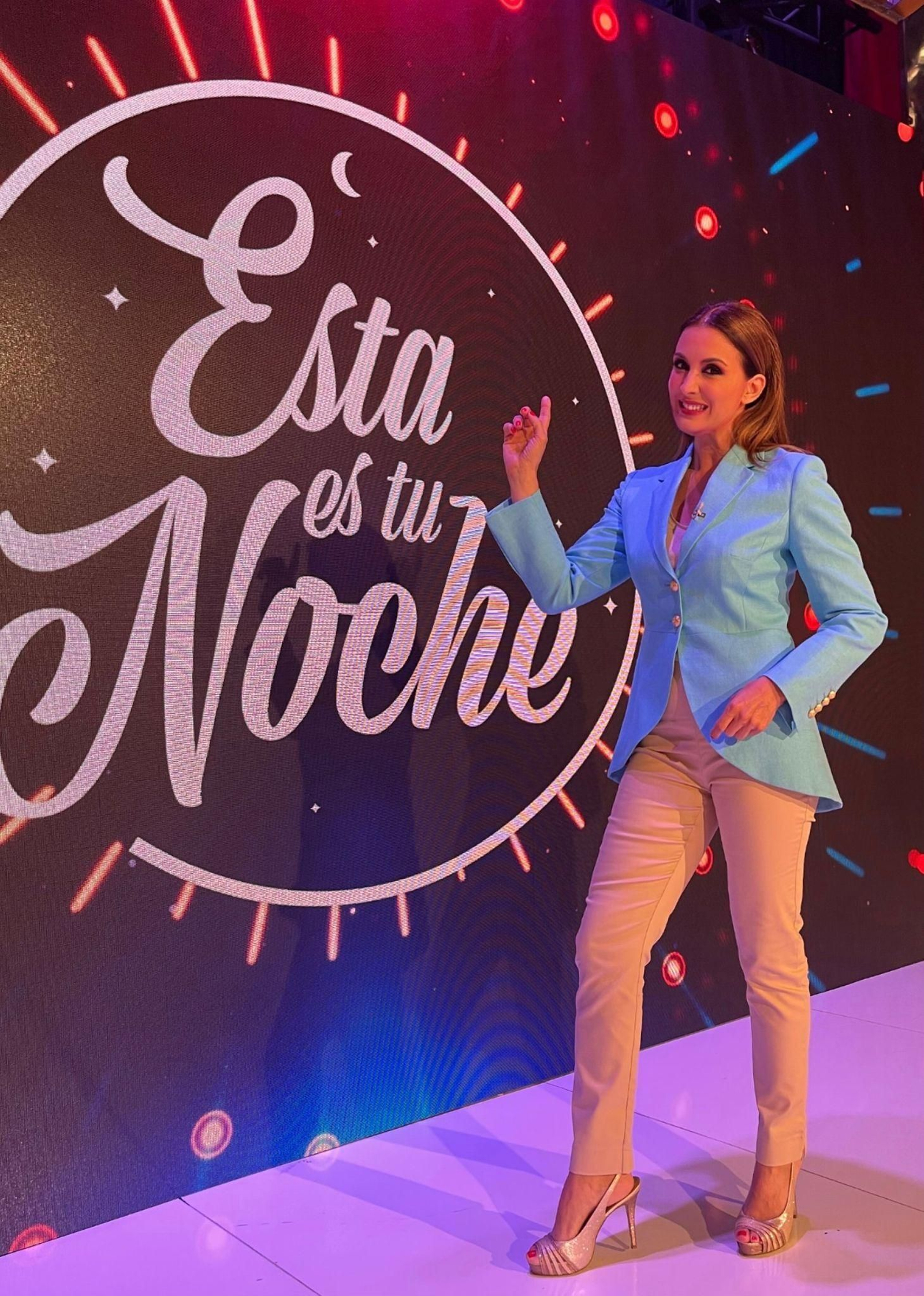 Eva Ruiz, en el plató de 'Esta es tu noche'.