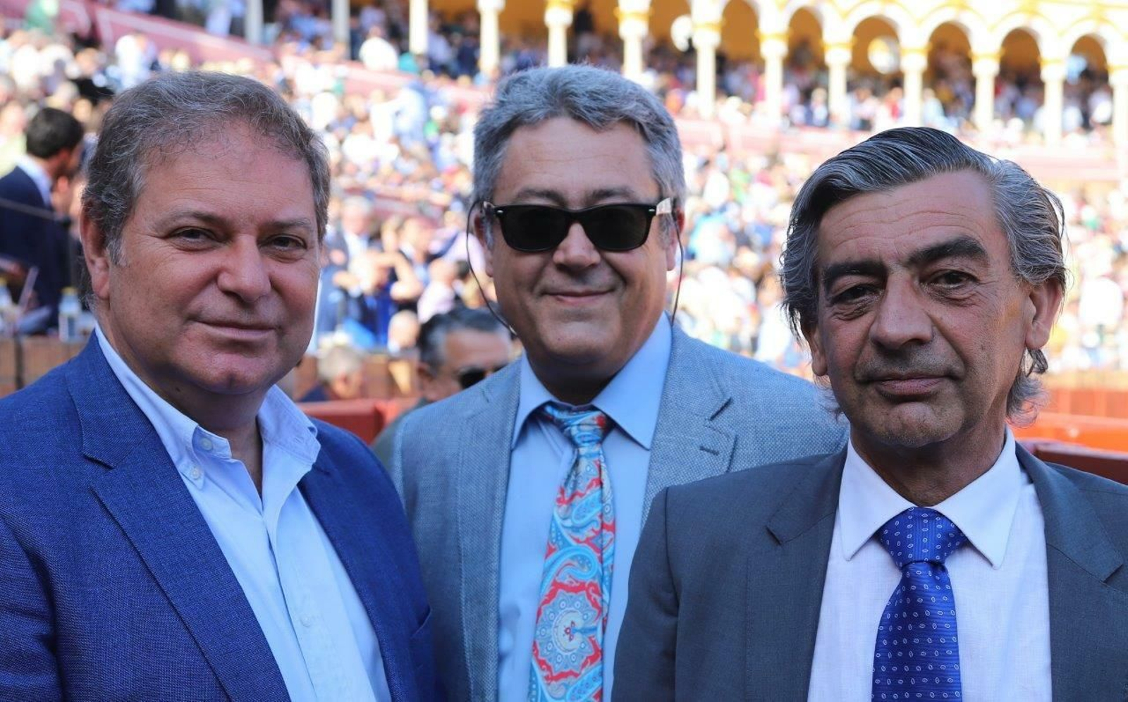 Equipo médico de la Maestranza, José María Sousa; David Piña y Octavio Mulet.