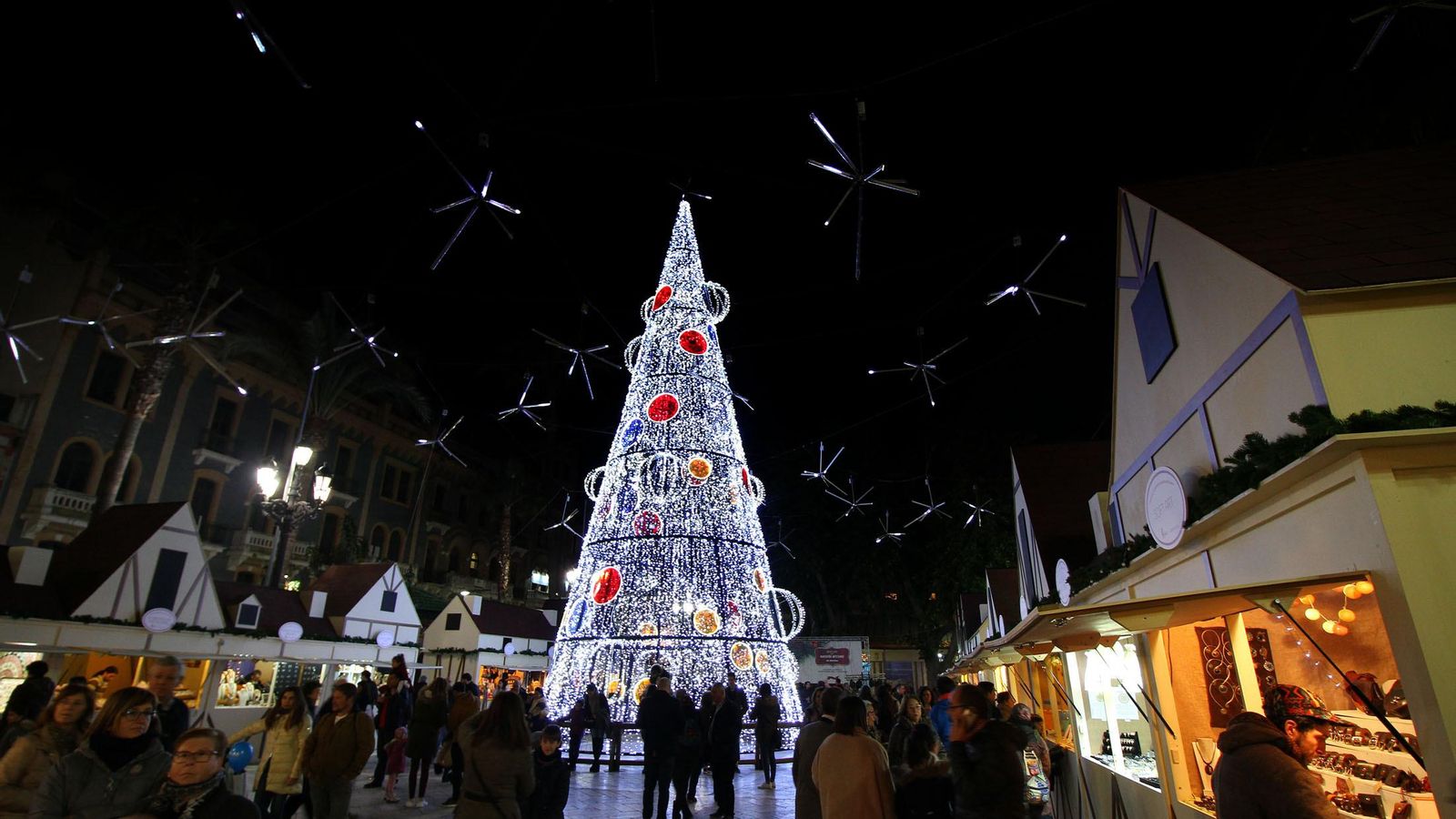 Mercado navideño en la Plaza de las Monjas en años anteriores