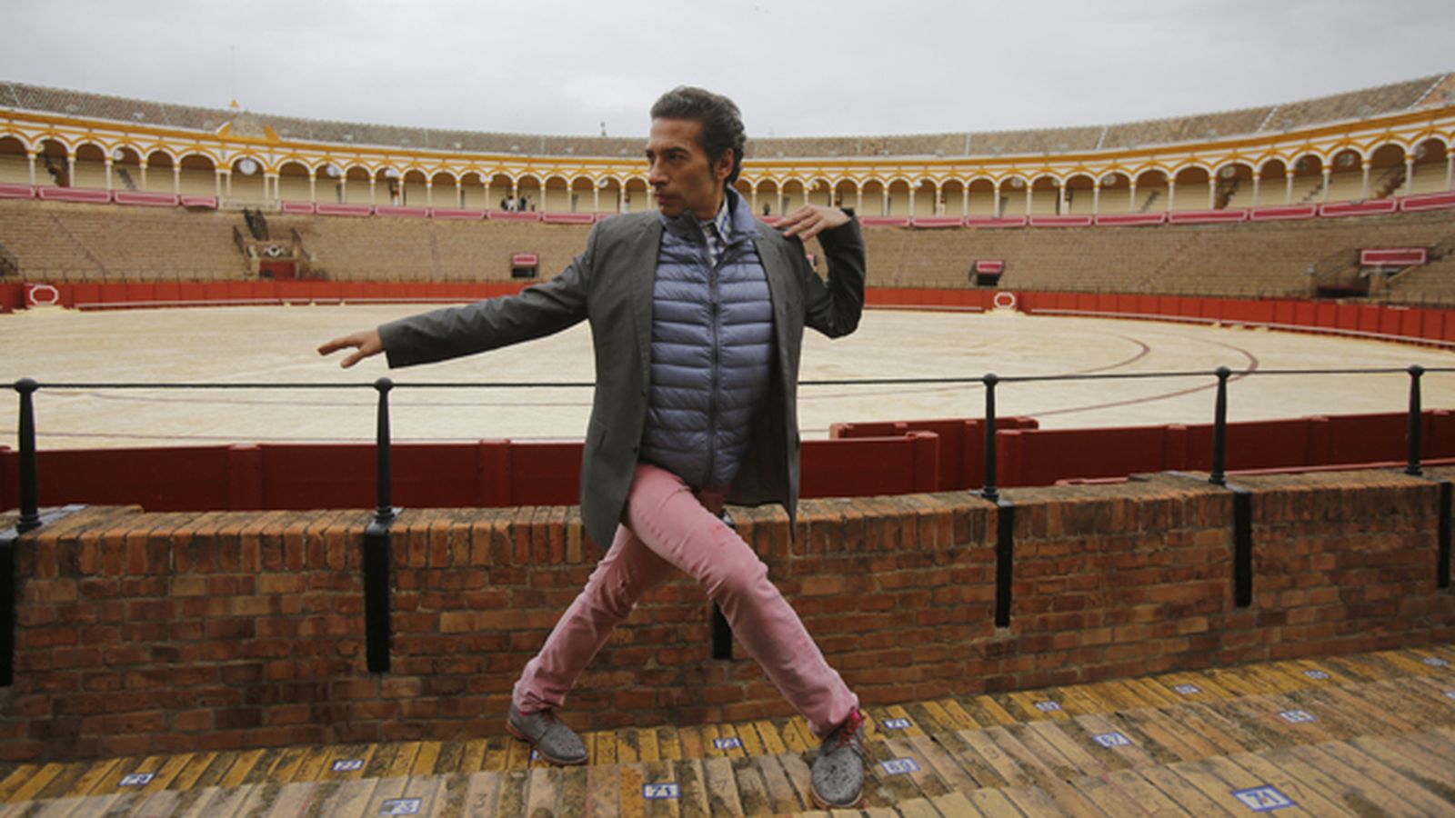 Israel Galván, este martes en la Plaza de Toros de la Maestranza.