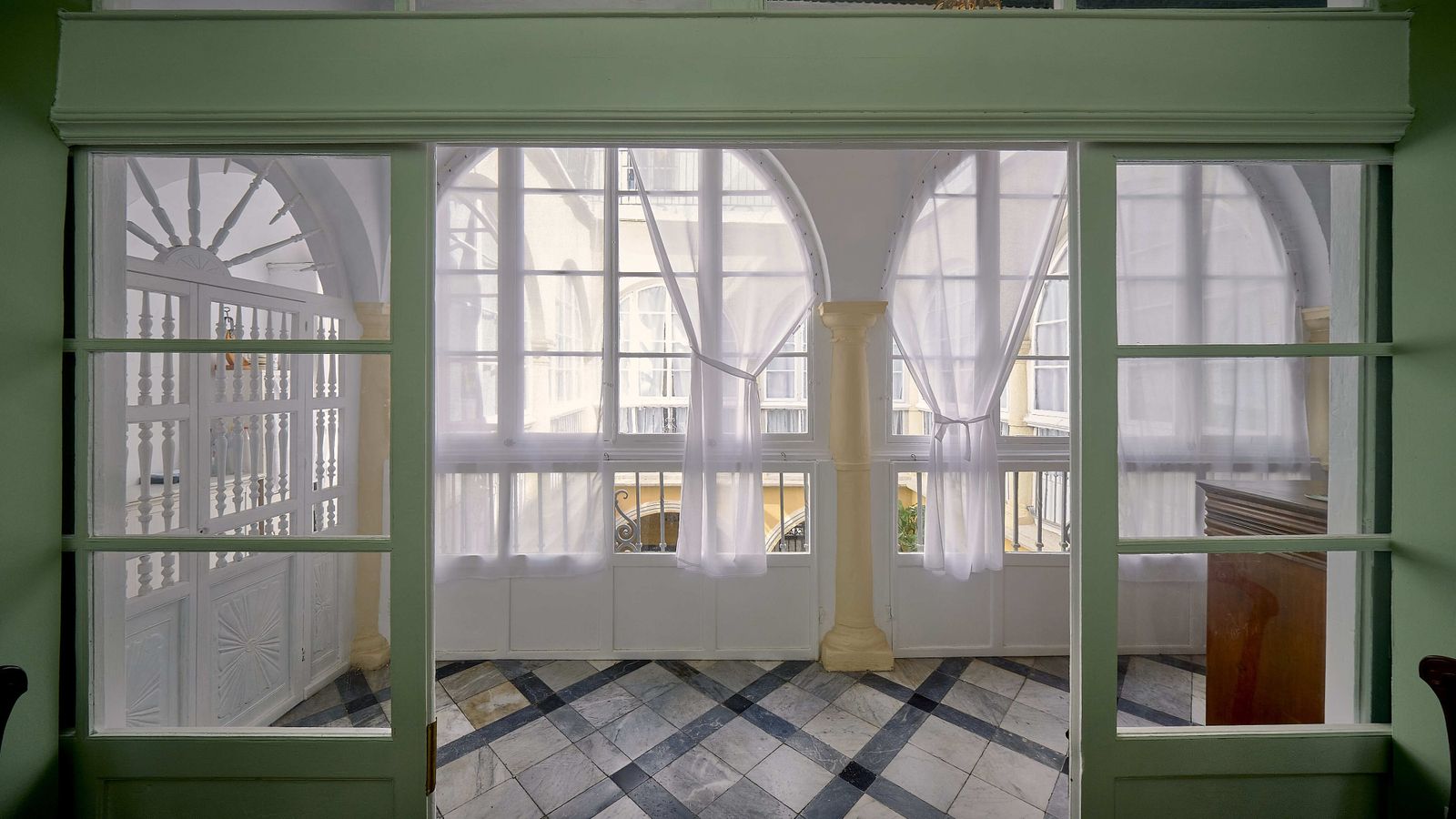 Interior de la finca en Antonio López 7.