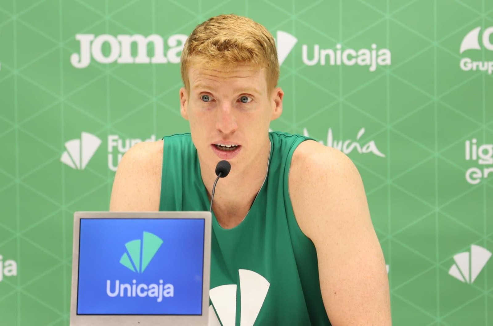 Chris Duarte, Alberto Díaz y Djedovic, en la previa de la Liga Endesa