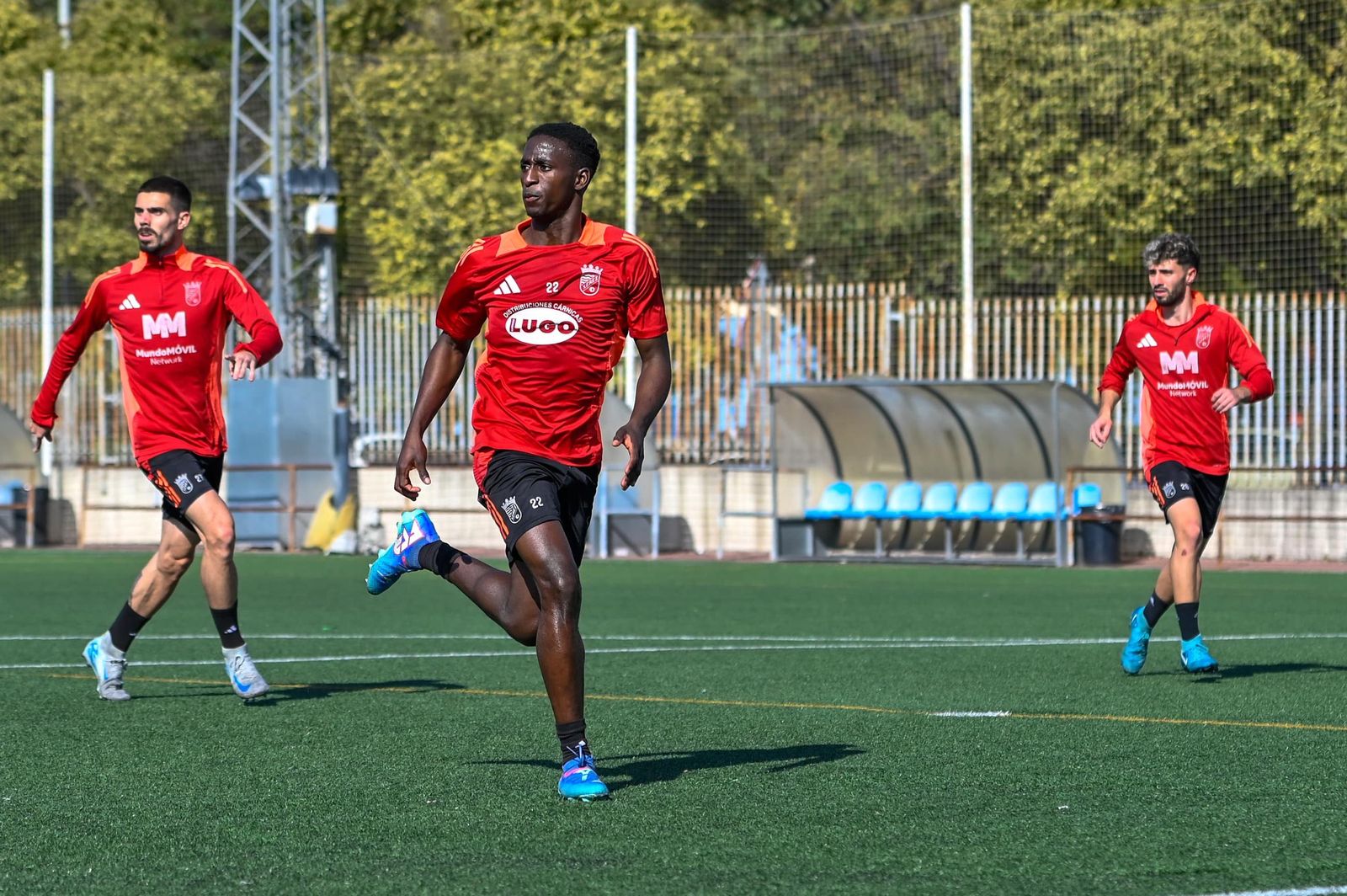 Imágenes del entrenamiento del Xerez CD en La Granja