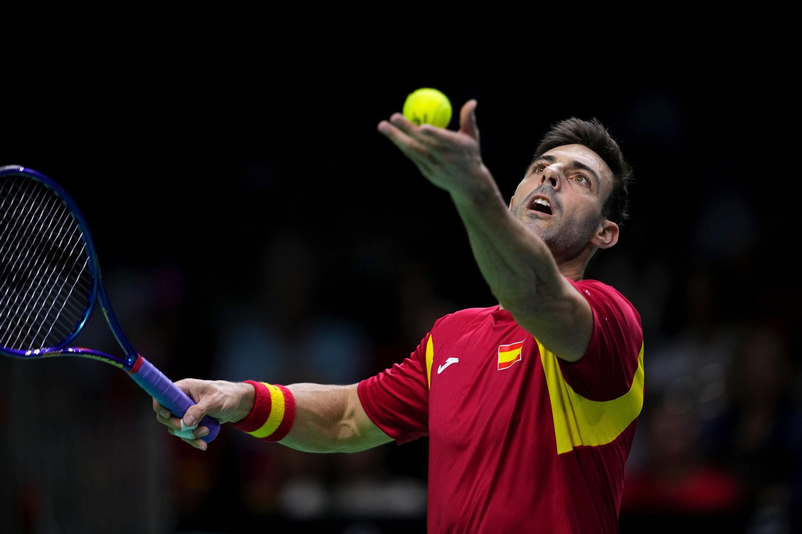 Las fotos de la derrota de España en el dobles ante Países Bajos